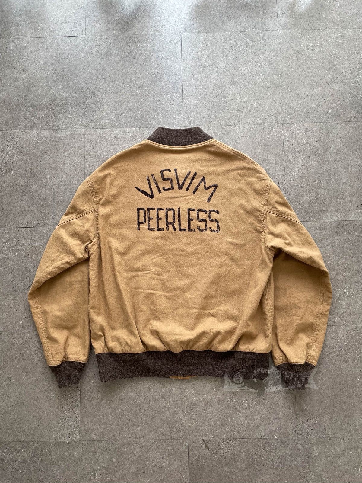 Visvim VISVIM 20AW VARSITY SB JKT Beige Size US XL / EU 56 / 4 - 1 Thumbnail