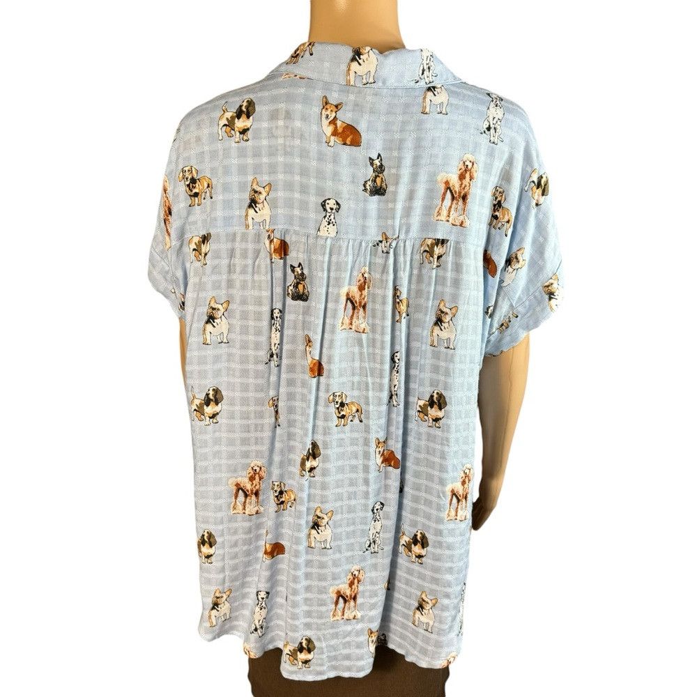 Other NWT New Jane and Delancey Dog Lovers Dogs Short Sleeve Shir Size M / US 6-8 / IT 42-44 - 4 Thumbnail