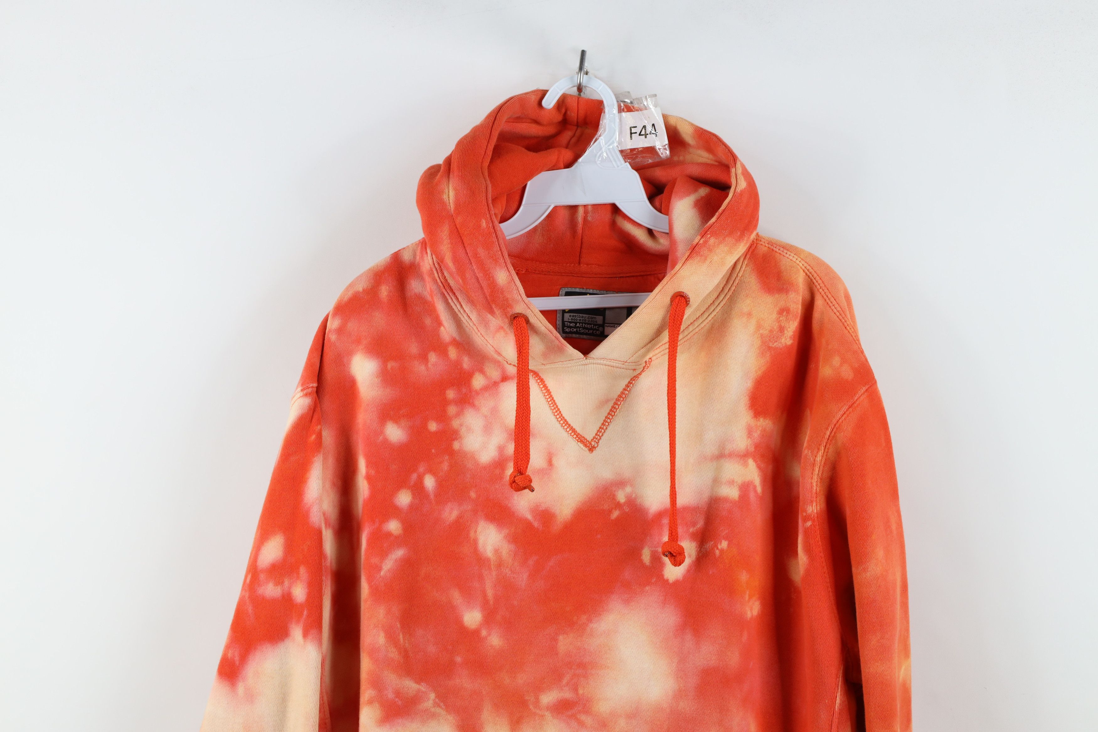 Vintage Vintage Streetwear Blank Acid Wash Hoodie Sweatshirt Orange Size US L / EU 52-54 / 3 - 2 Thumbnail