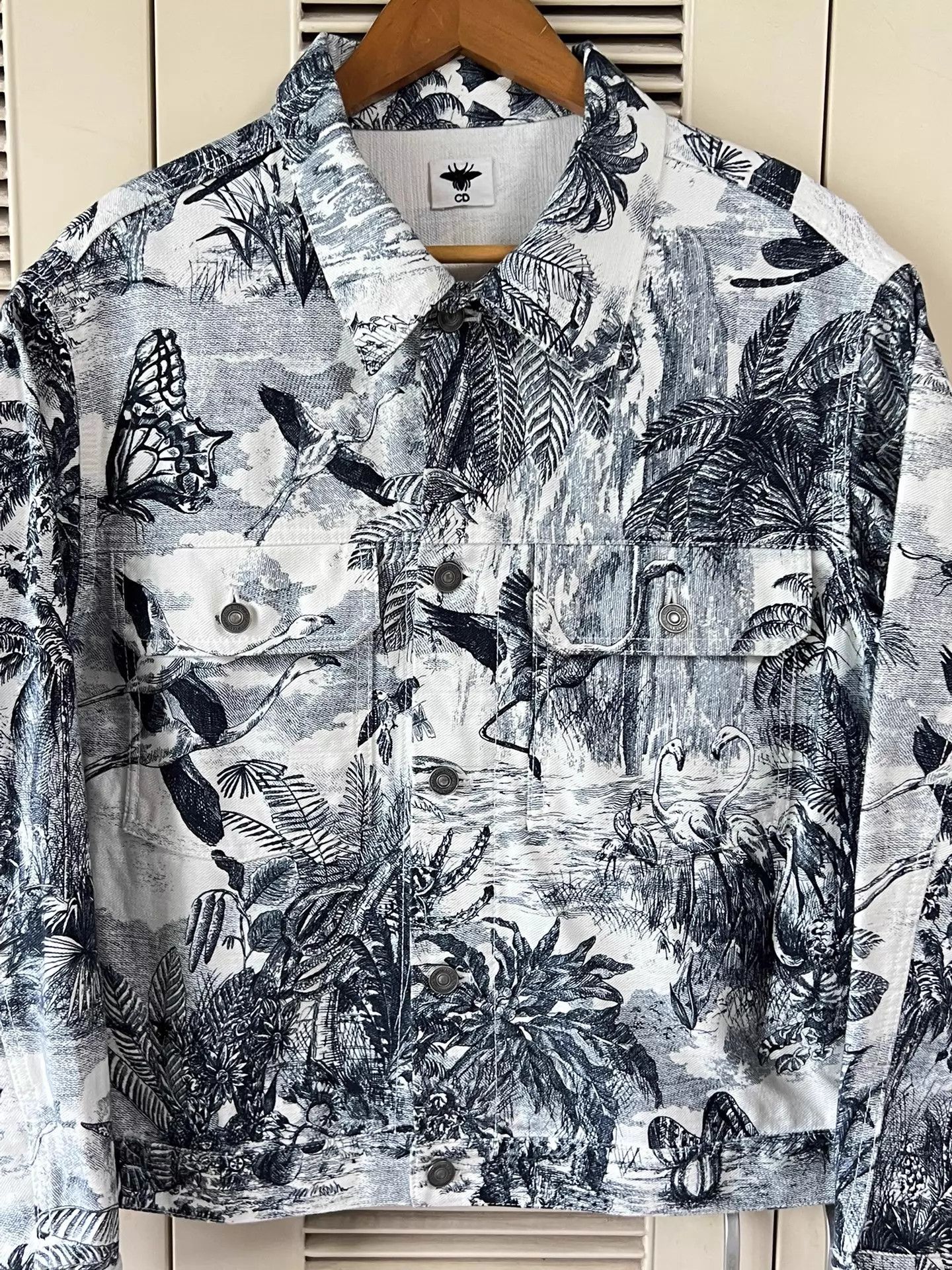 Dior Dior Floral Embroidered Denim Jacket 36 ClassicBlue Size XS / US 0-2 / IT 36-38 - 3 Thumbnail