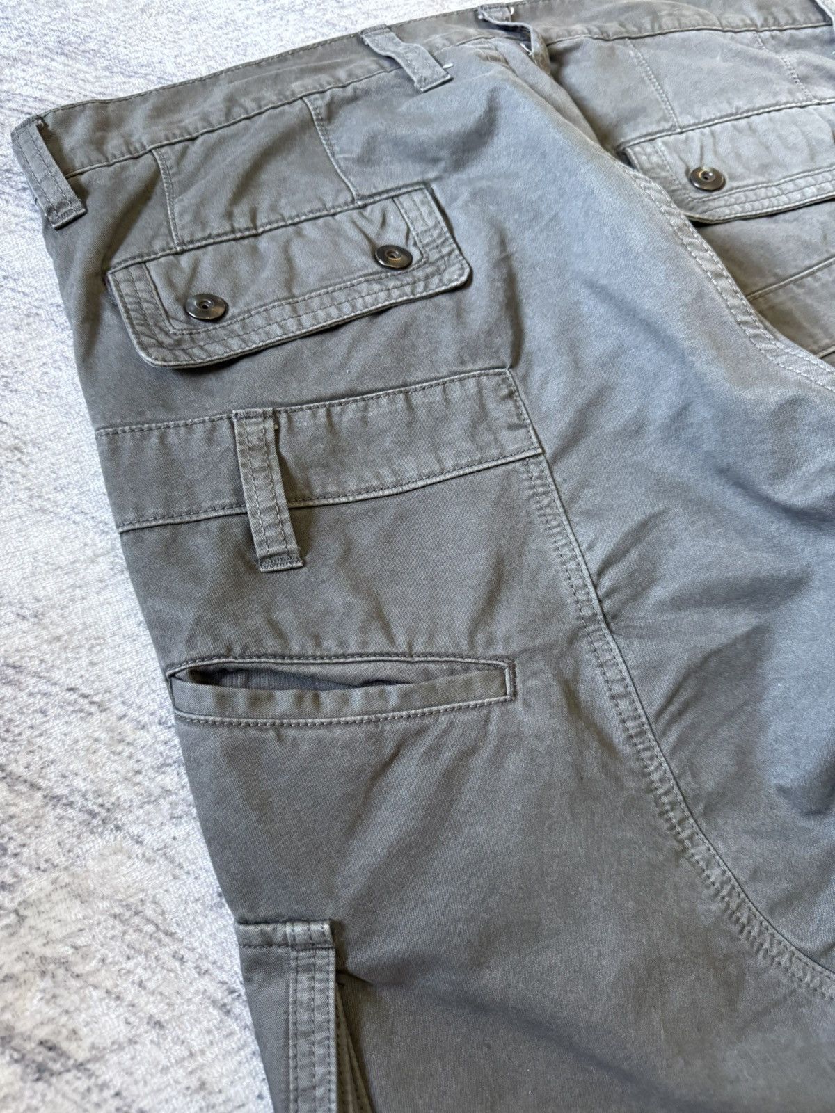 Japanese Brand Tette Homme Plag Bondage Deconstructed Cut & Sew Cargo Pants Size US 32 / EU 48 - 18 Thumbnail