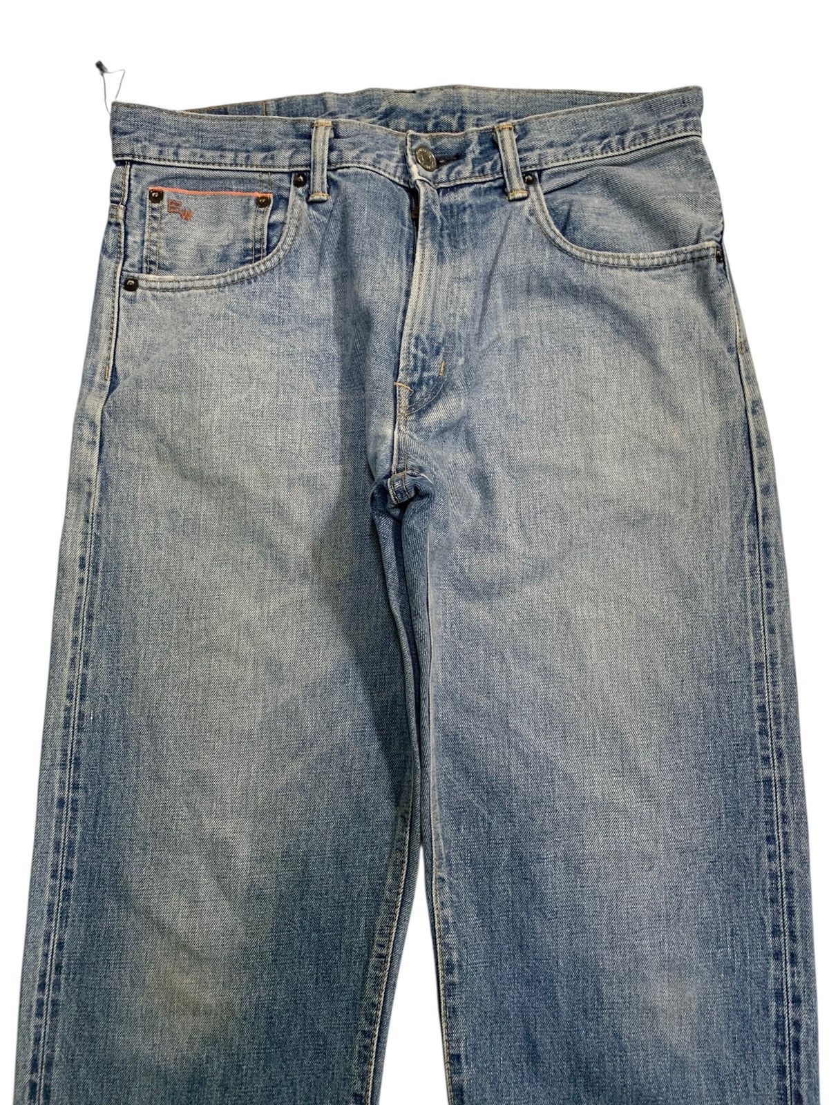 Japanese Brand VINTAGE EDWIN SELVEDGE 505Z JAPANESE FADED DISTRESSED DENIM Size US 34 / EU 50 - 6 Thumbnail