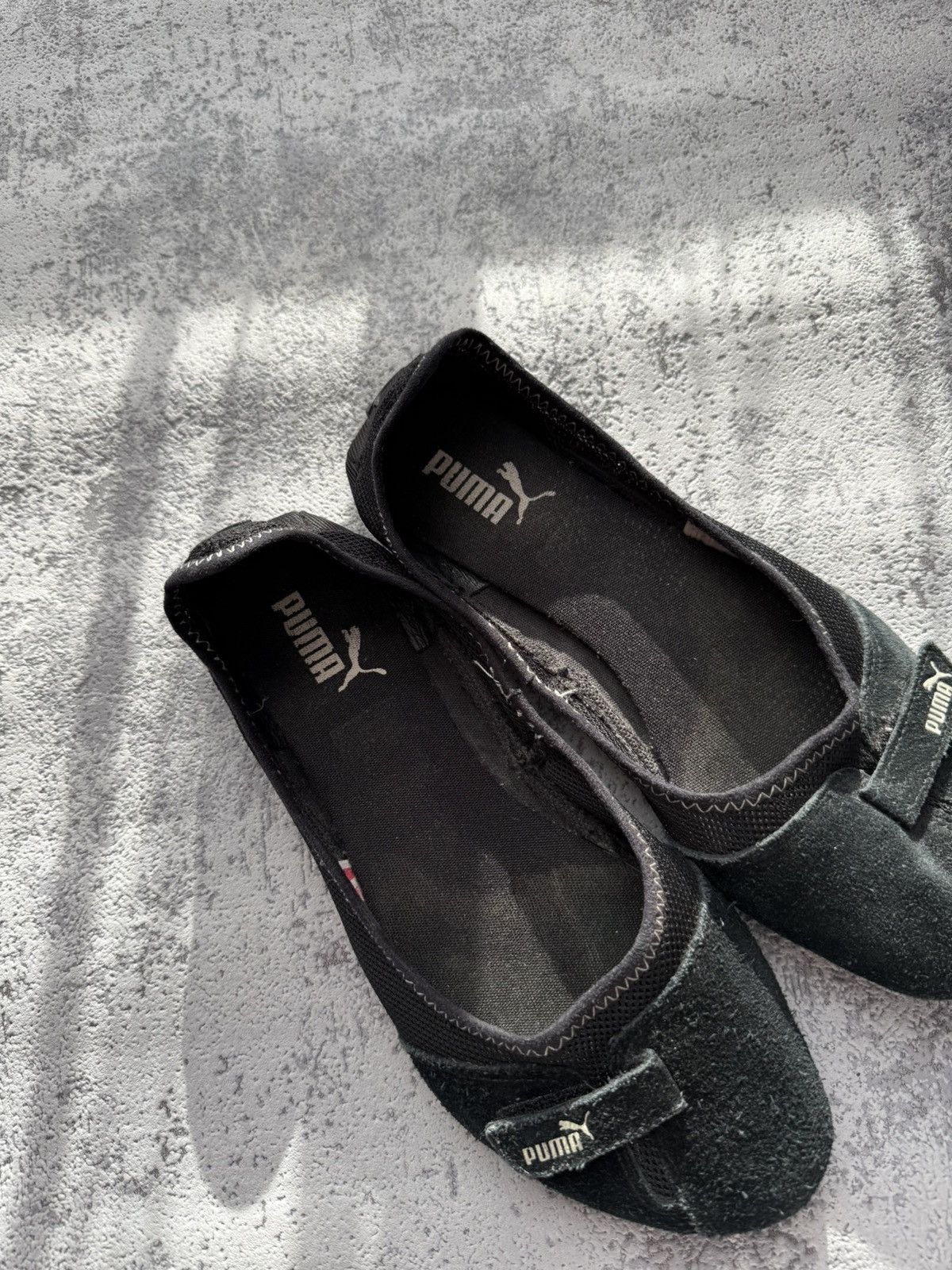 Puma 2000s Puma Flat Ballet Suede Y2K Black Shoes Size in Fact 38 Size US 7.5 / IT 37.5 - 10 Thumbnail