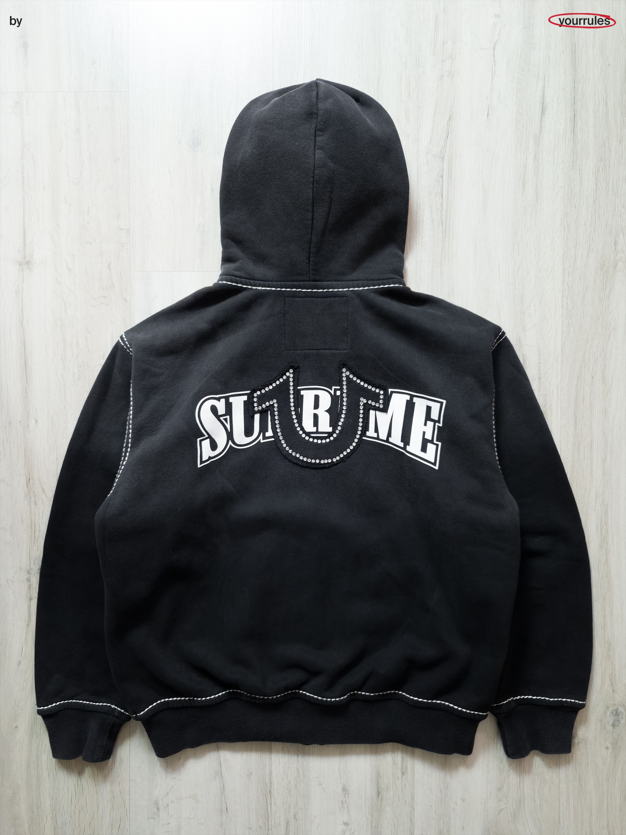 Supreme × True Religion Supreme x True Religion Zip-up hoodie (black) Size US M / EU 48-50 / 2 - 2 Thumbnail