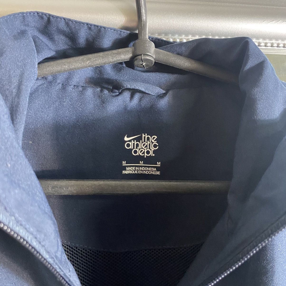 Nike Vintage Y2K Navy Nike Track Jacket Zip Up Nylon Windbreaker Size US M / EU 48-50 / 2 - 4 Thumbnail