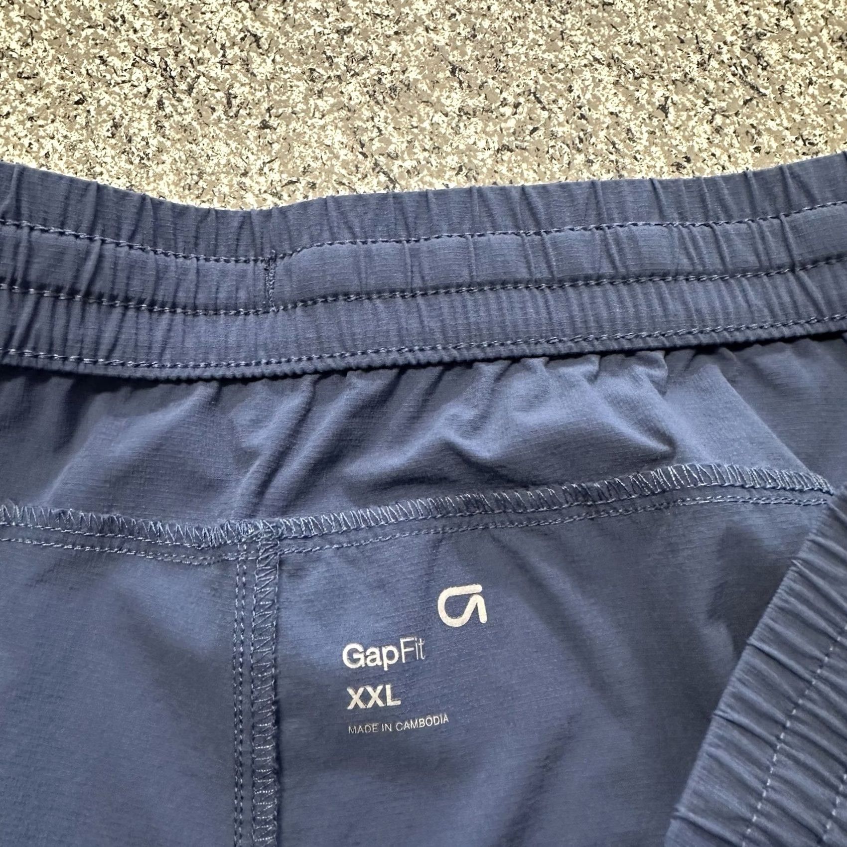 Gap Gap Mens Shorts 2XL 7” Inseam Active Nylon Spandex Drawstring Pockets Blue Casual Size US 39 - 3 Thumbnail