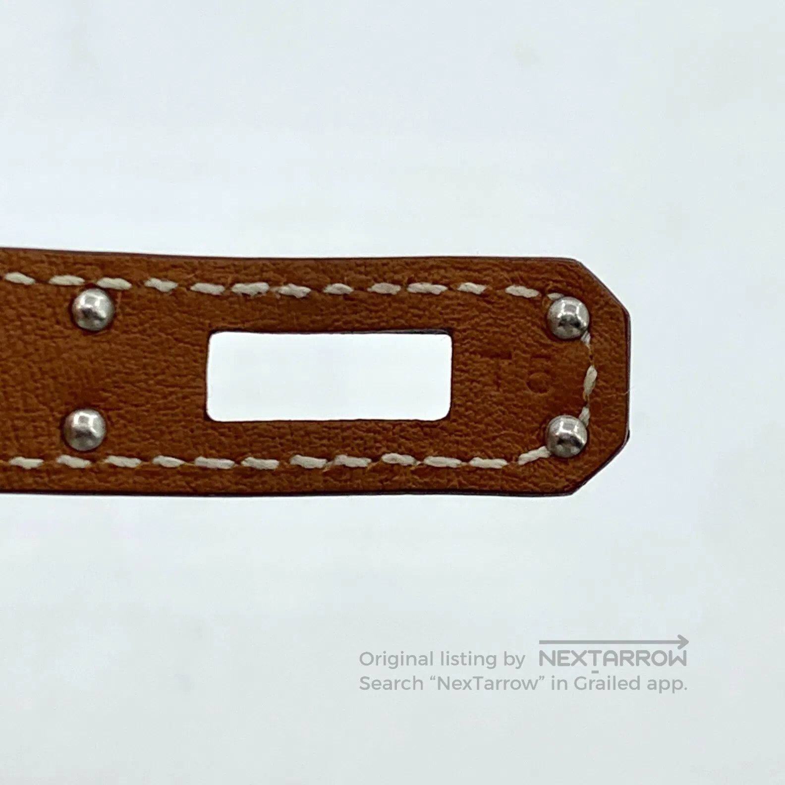 Hermes Hermes Dark Brown Calfskin Double Circle Design Bracelet| Size ONE SIZE - 6 Thumbnail