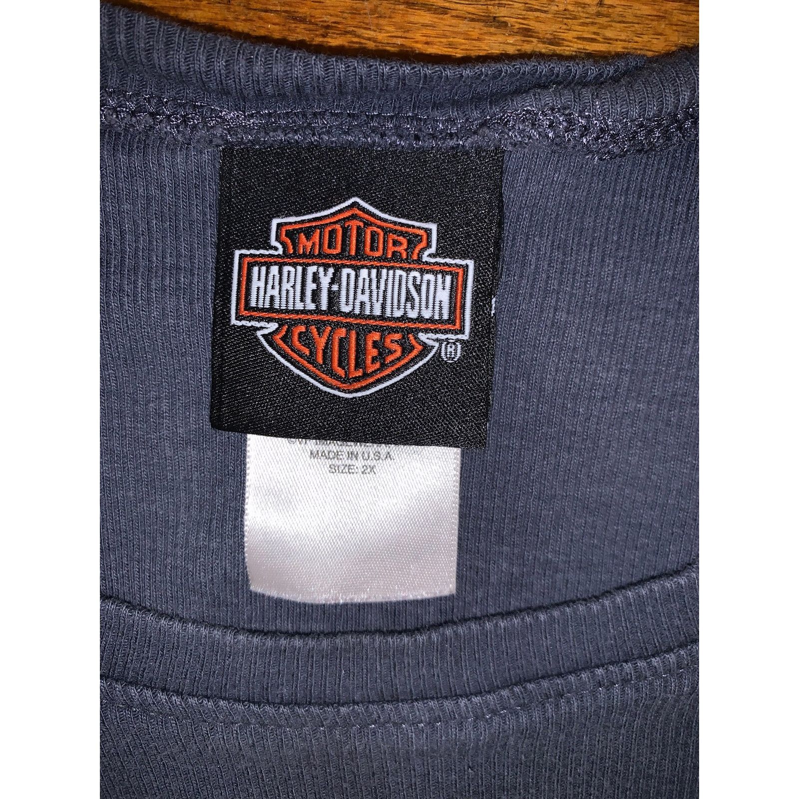 Harley Davidson Harley Davidson Rhinestone Logo T Shirt Womens XS USA Gray Size XXL / US 16-18 / IT 52-54 - 5 Thumbnail