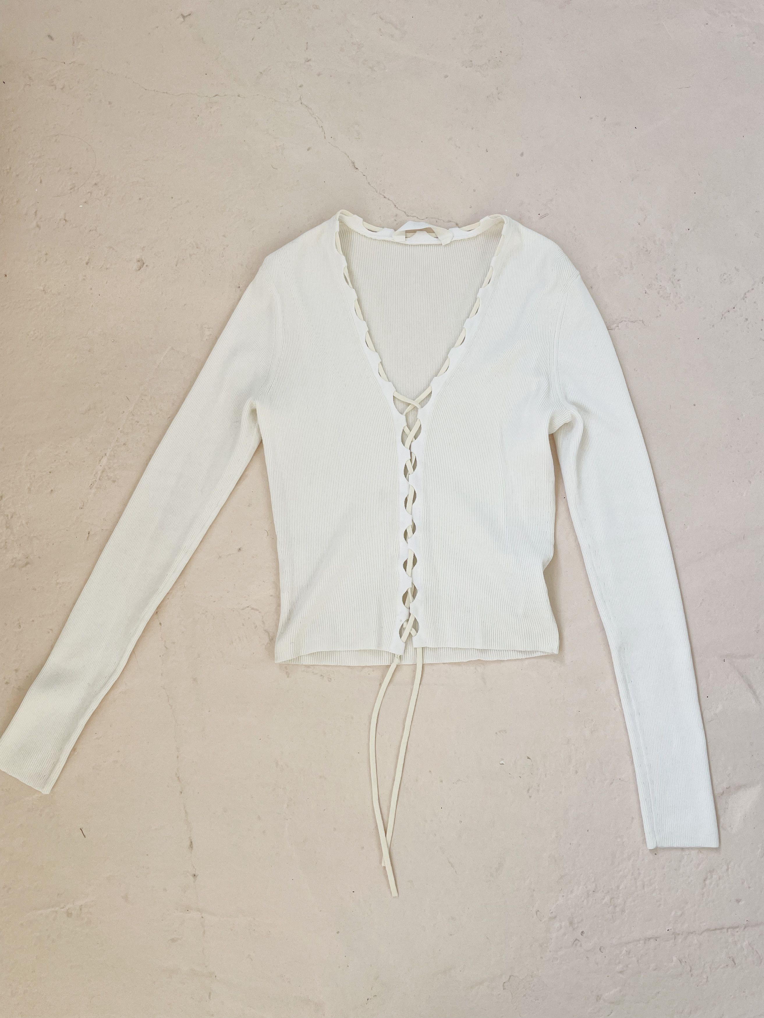 Dion Lee Dion Lee Off White Bichrome Cardigan Size S / US 4 / IT 40 - 2 Thumbnail