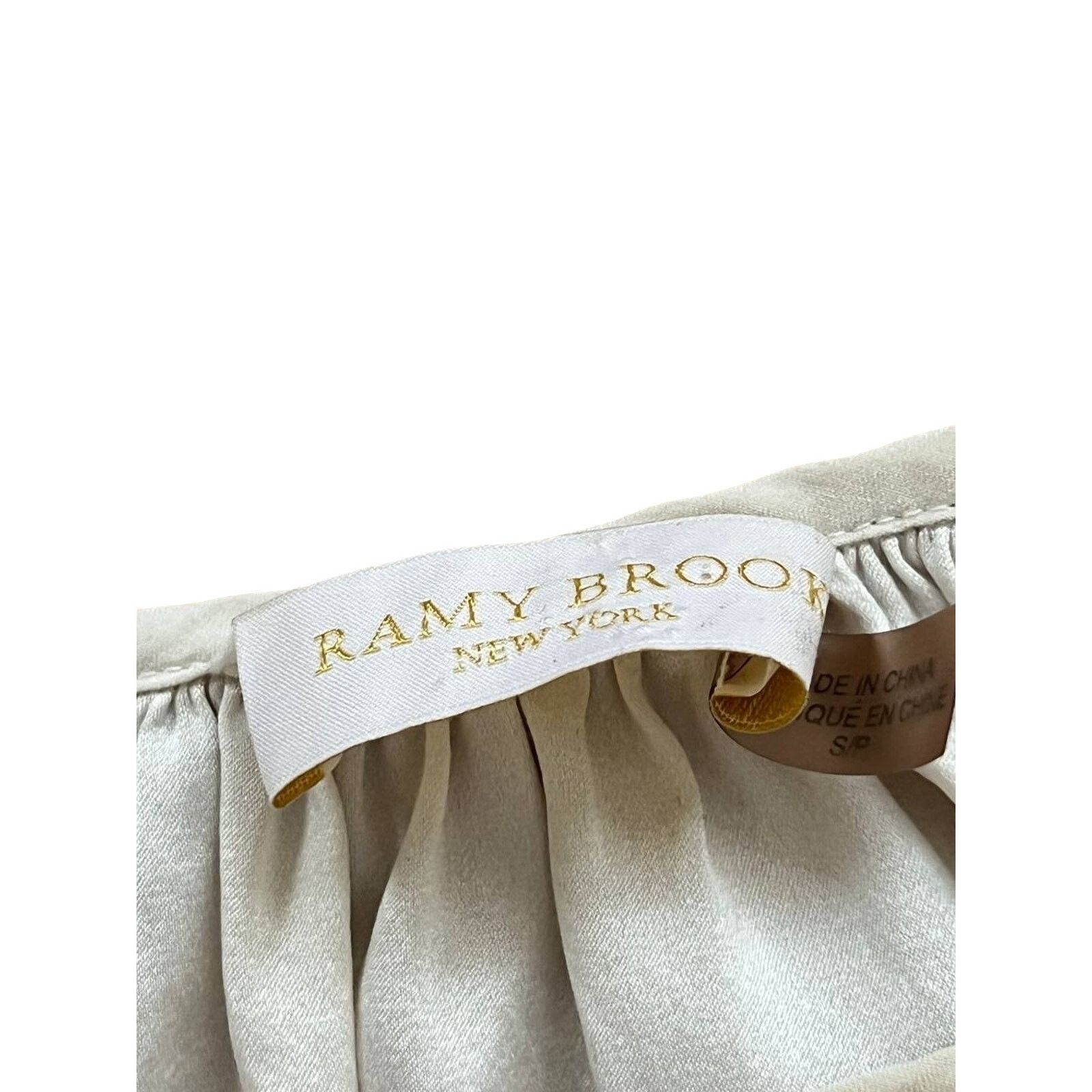 Ramy Brook Ramy Brook Top Silk Blouse Small Petite Ivory A001463 Size S / US 4 / IT 40 - 3 Thumbnail