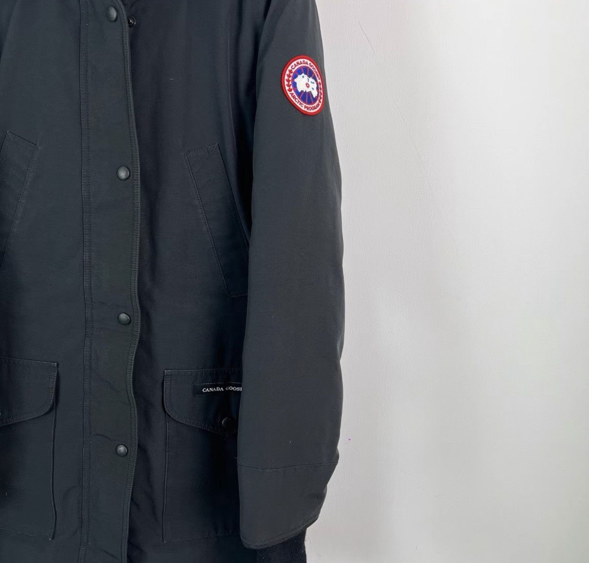 Canada Goose Canada Goose / Black Mid-Length Parka Down Jacket K12 Size S / US 4 / IT 40 - 5 Thumbnail