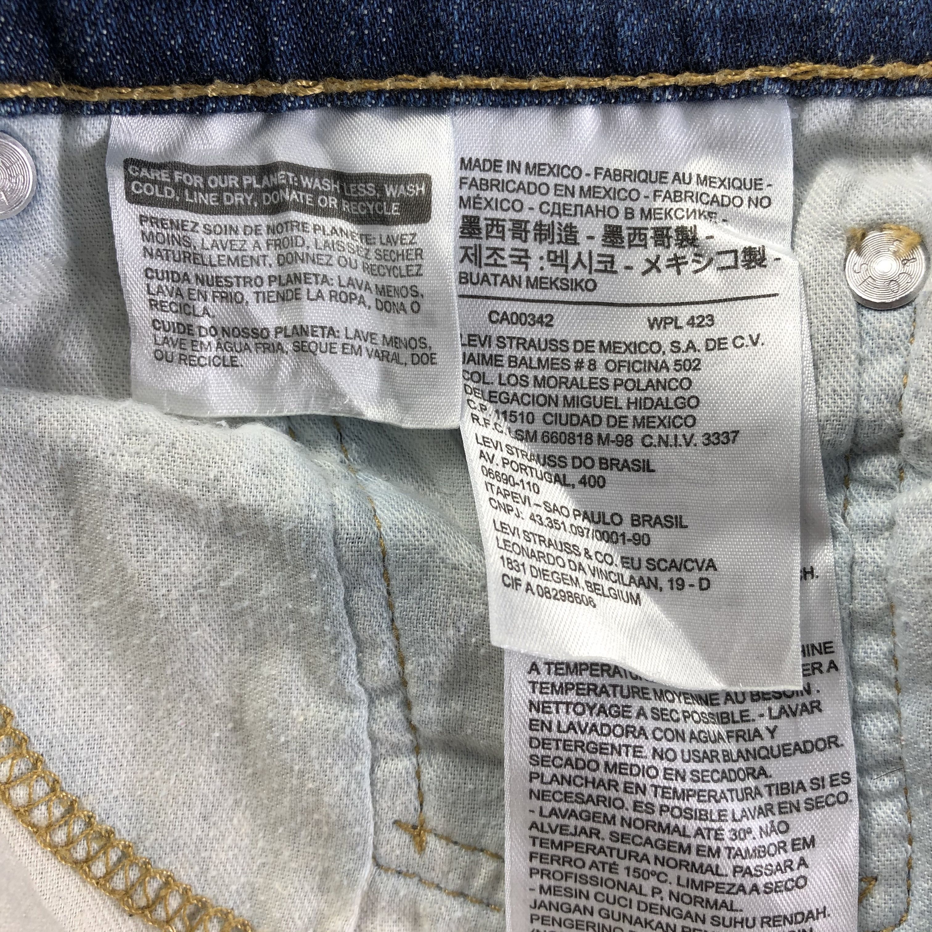 Levi's Vintage Blue Wash Levis 513 Jeans-J4159 Size US 33 - 10 Thumbnail