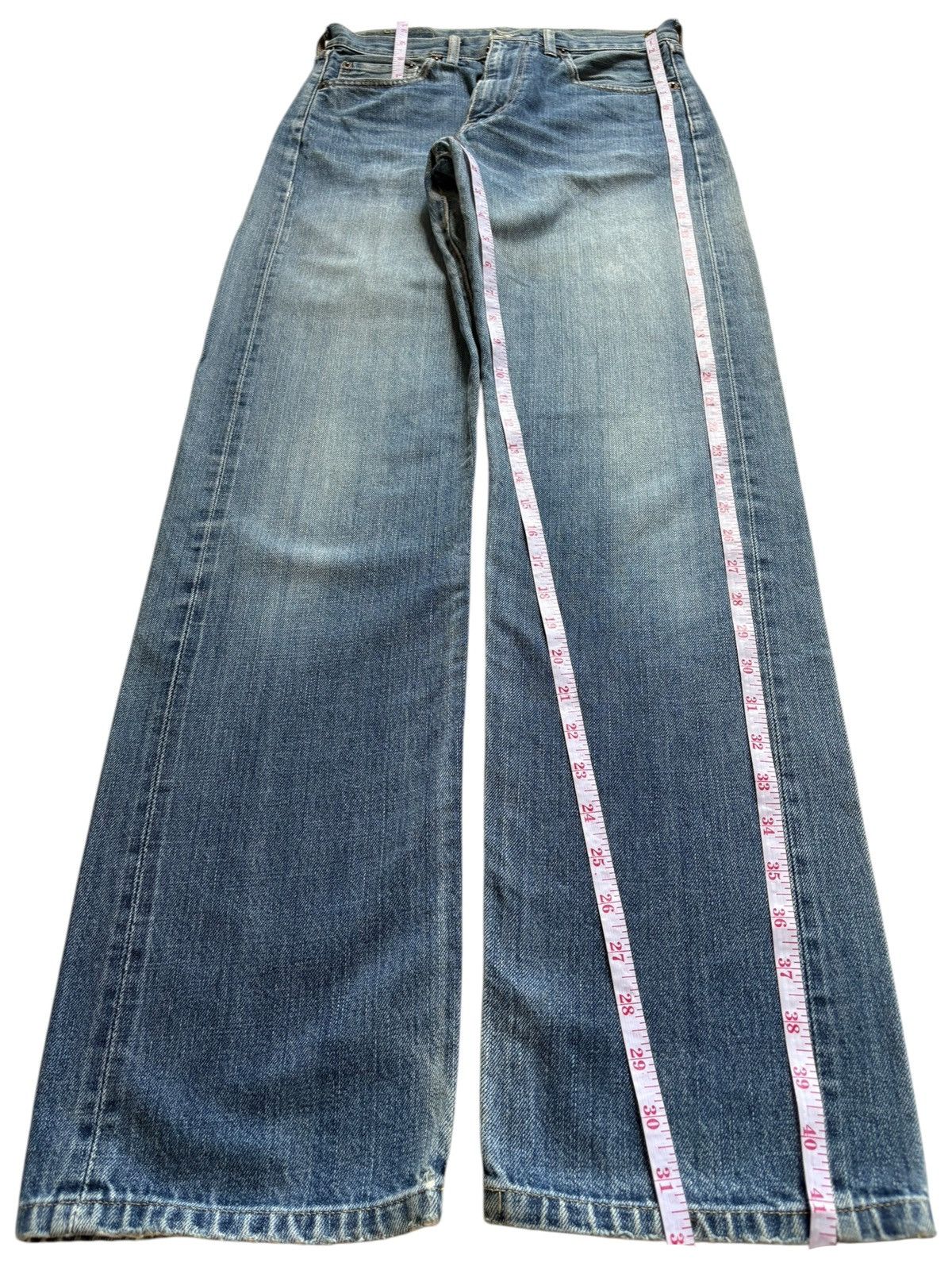 Levi's Vintage 80s Levis 502 Big E Selvedge Mud Wash Distress Jeans Size US 28 / EU 44 - 13 Thumbnail