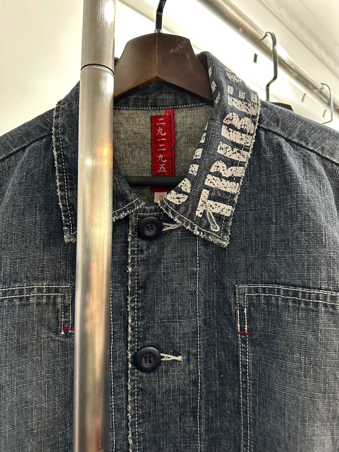 Vintage Vintage Distressed Denim Cargo Jacket Size US M / EU 48-50 / 2 - 1 Thumbnail