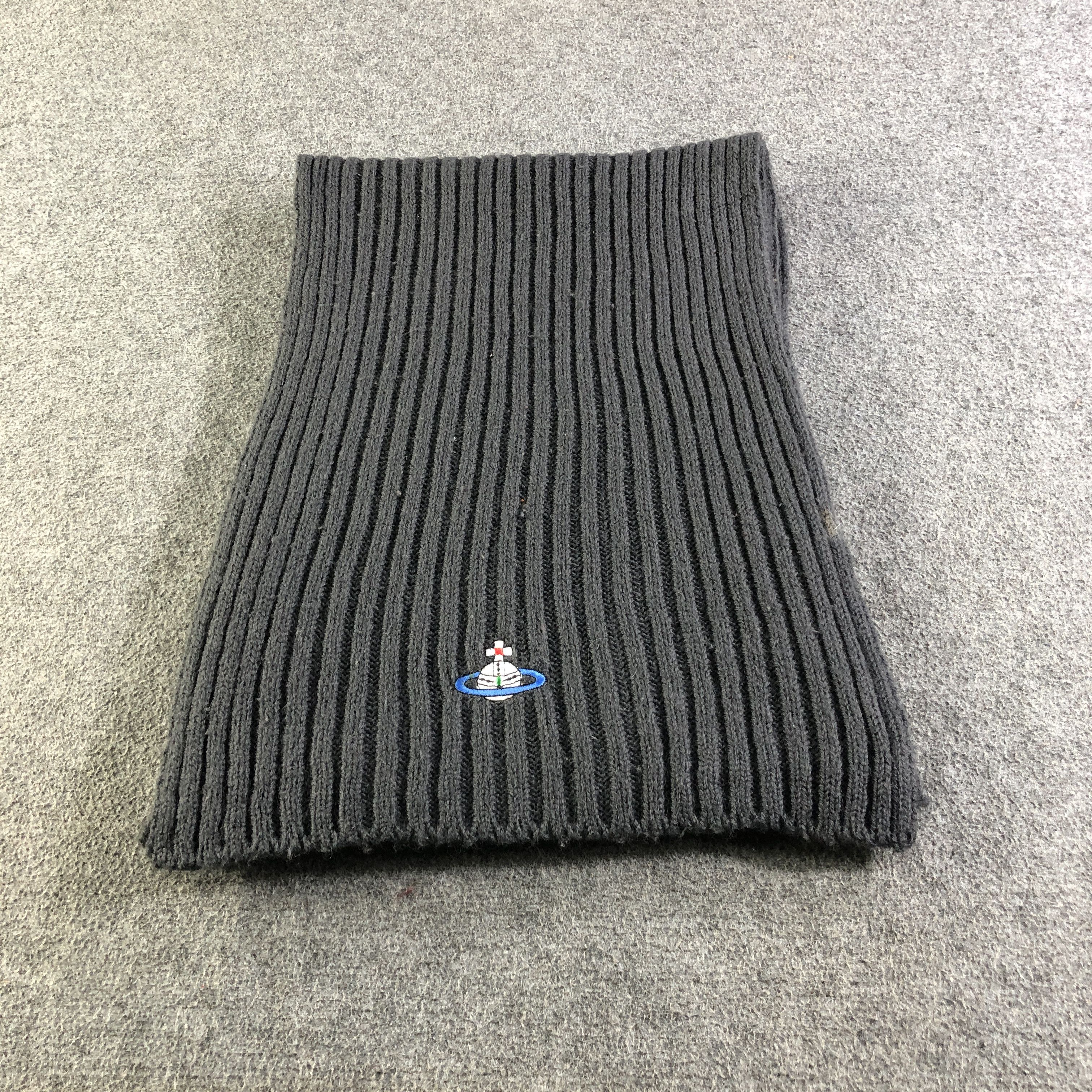 Vivienne Westwood Vivienne Westwood Pleated Wool Scarf Muffler Neckwear V2641 Size ONE SIZE - 2 Thumbnail