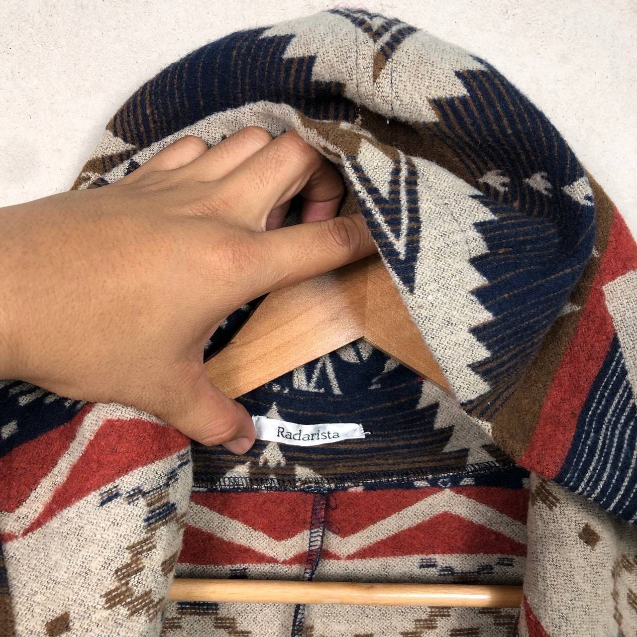 Vintage Vintage Navajo Aztec Native Wool Parka Jacket Hooded Size US M / EU 48-50 / 2 - 8 Thumbnail