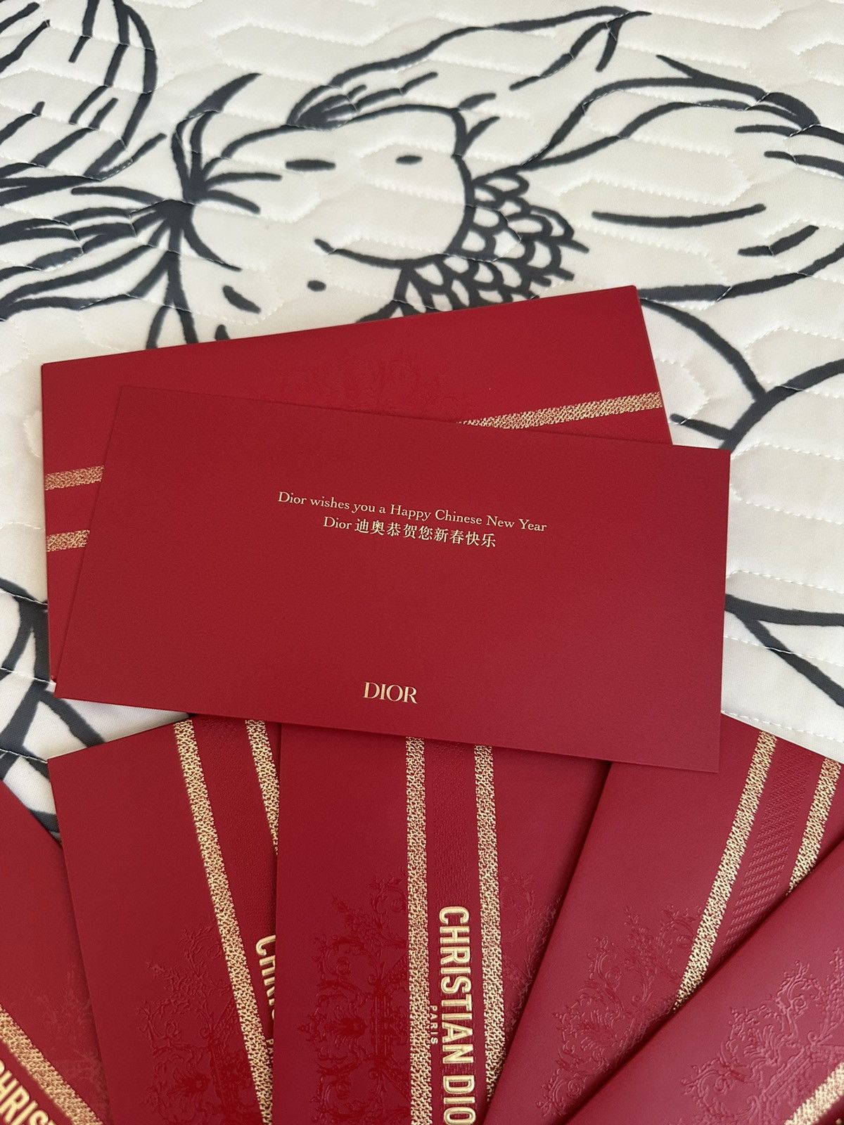 Dior Dior red envelopes Size ONE SIZE - 7 Thumbnail