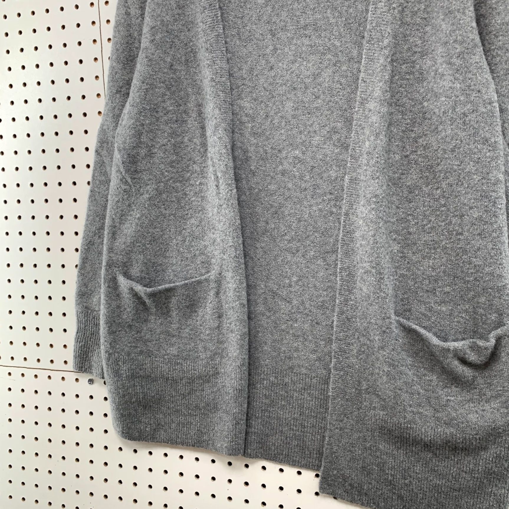 Madewell Madewell Cardigan Sweater Womens XS Gray Merino Wool Open Pocket Oversized Size XS / US 0-2 / IT 36-38 - 6 Thumbnail
