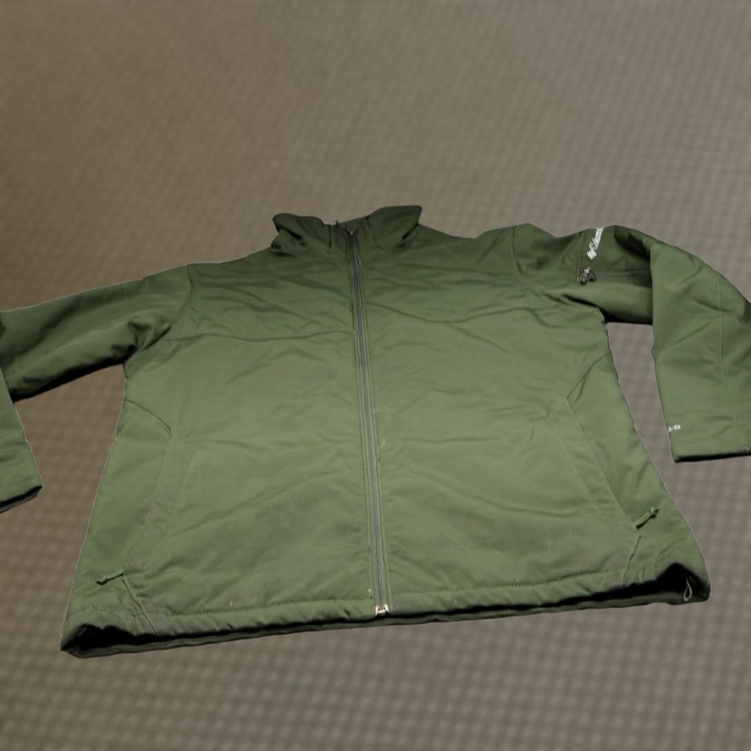 Rains Columbia Jacket Women XL Green Softshell Wind Rain Insulated Full Zip Outdoor Size XL / US 12-14 / IT 48-50 - 1 Thumbnail