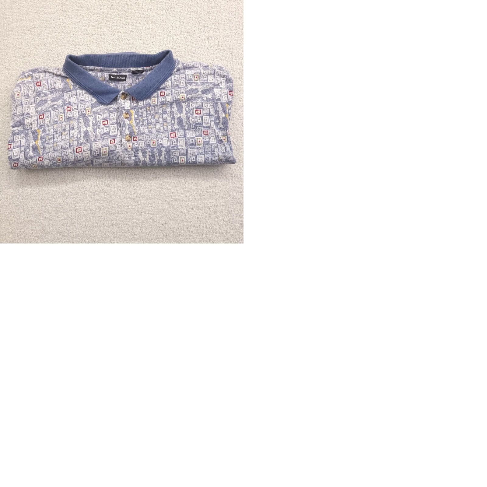 Vintage Northcrest Polo Shirt Short Sleeve All Over Shark Print XXL Mens Size US XXL / EU 58 / 5 - 9 Thumbnail