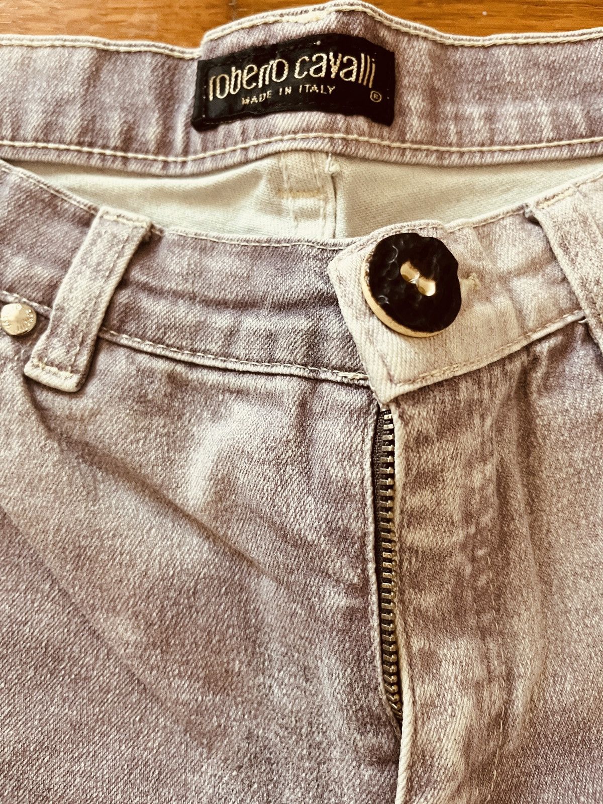Roberto Cavalli Roberto Cavalli purple Jeans – Vintage Early-2000s / Size M Size 28" / US 6 / IT 42 - 6 Thumbnail