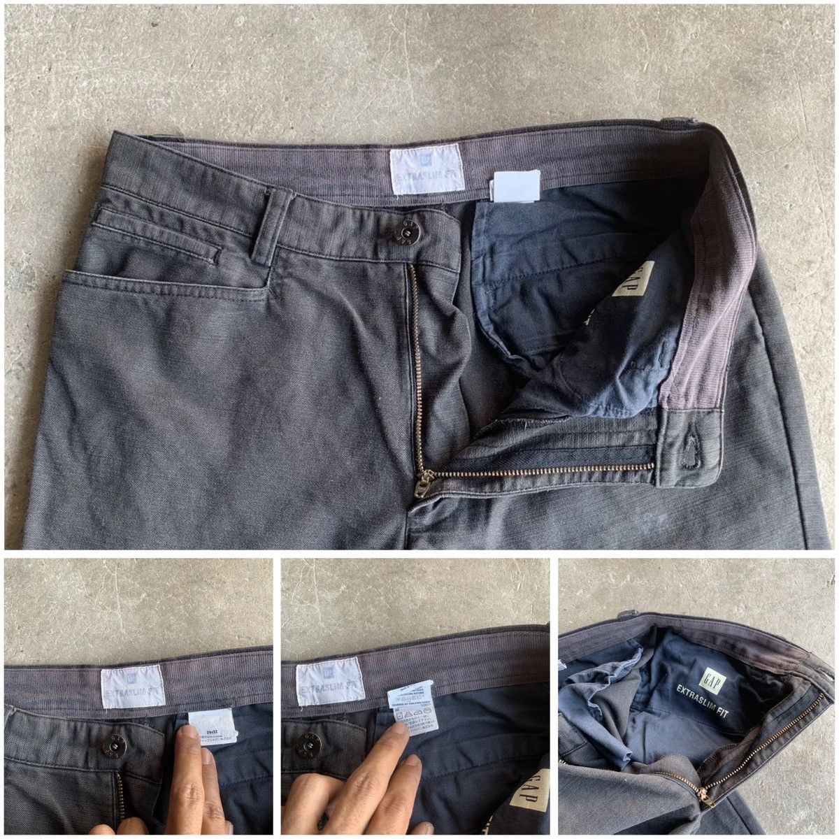 Gap 5-Pocket GAP W29 L31 Blank Slim Fit Faded Chino Pants Size US 29 - 15 Thumbnail