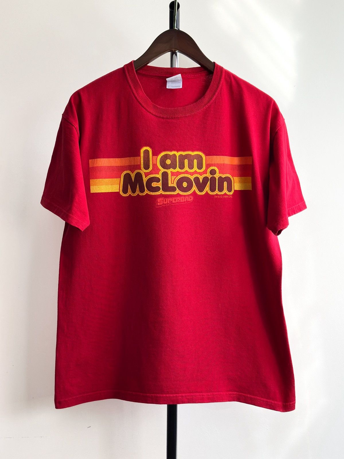 Gildan Vintage 2009 I Am McLovin Superbad Promo Movie Tee Size US L / EU 52-54 / 3 - 1 Thumbnail