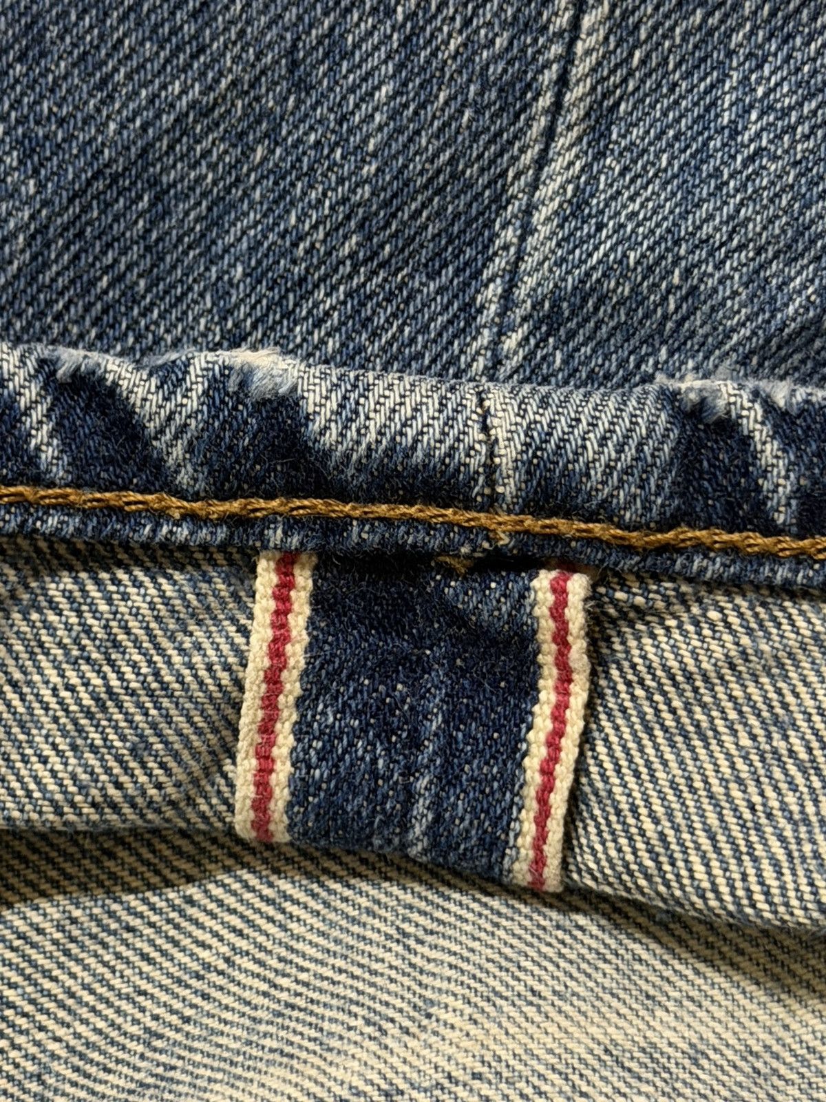 Edwin Vintage 90s Edwin 505xx Selvedge Blue Faded Regular Straight Size US 30 / EU 46 - 6 Thumbnail