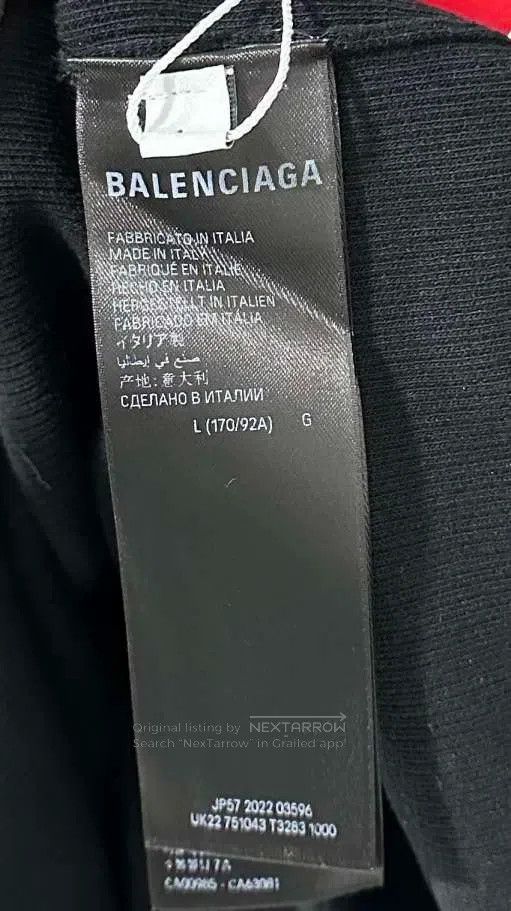 Balenciaga Balenciaga Sleeve Logo Knit Sweater Size US L / EU 52-54 / 3 - 6 Thumbnail