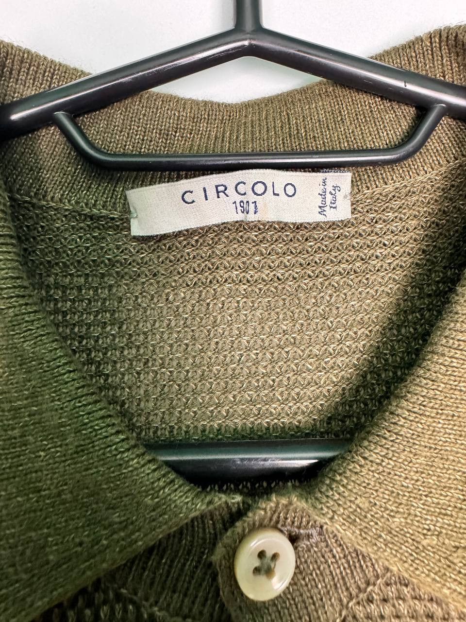 Circolo 1901 circolo 1901 Knit polo shirt olive Size S Men Size US S / EU 44-46 / 1 - 4 Thumbnail