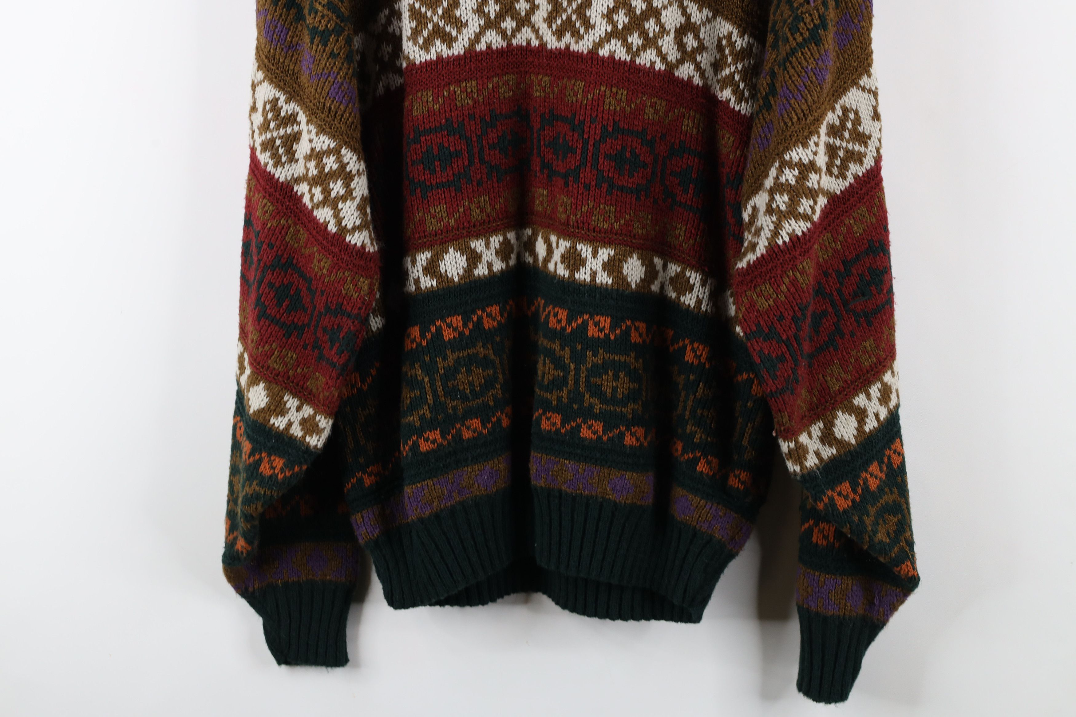 Vintage Vintage 90s Coogi Style Rainbow Fair Isle Knit Sweater USA Size US S / EU 44-46 / 1 - 11 Thumbnail