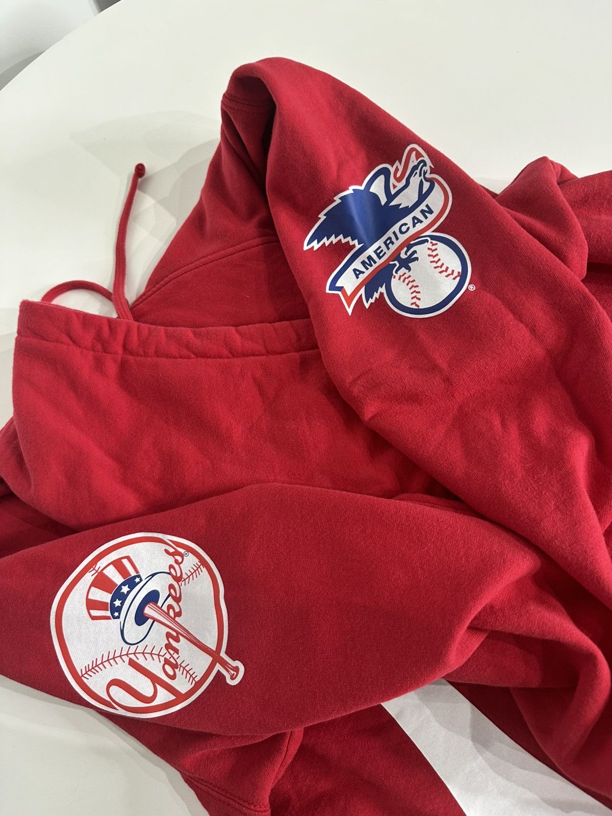 47 × MLB × Supreme Supreme x 47 x MLB New York hoodie size L Size US L / EU 52-54 / 3 - 6 Thumbnail