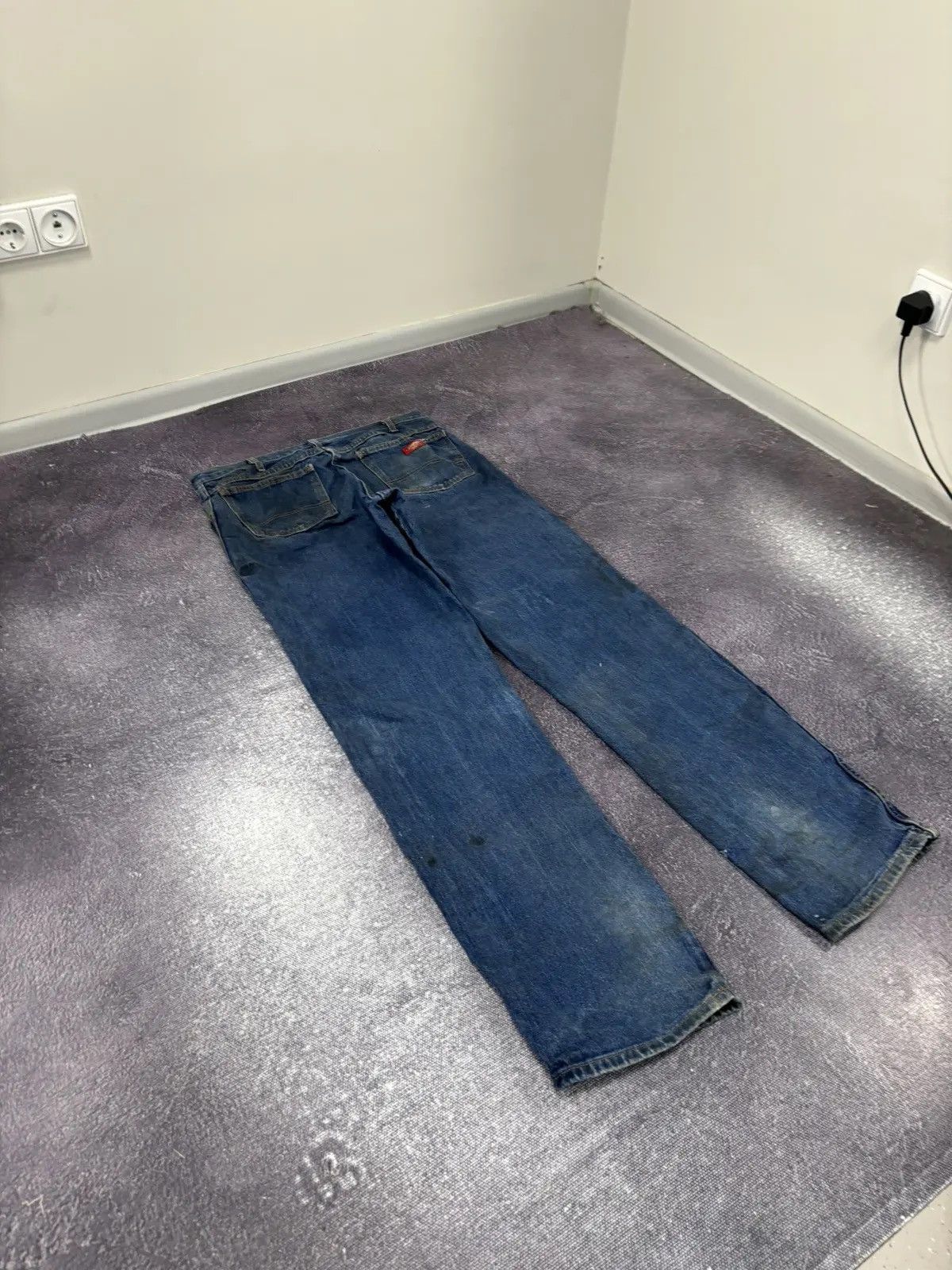 Dickies × Vintage Vintage Dickies Distressed Denim Blue Hype Work Jeans Size US 36 / EU 52 - 3 Thumbnail
