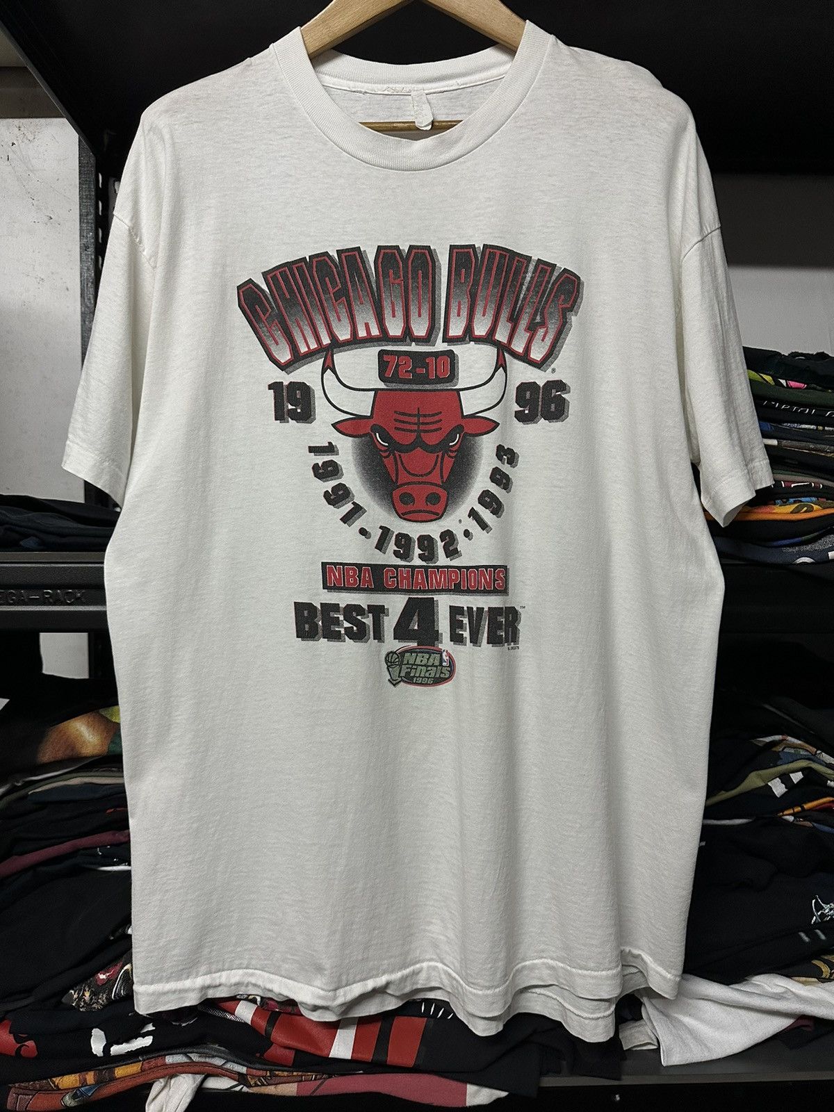 Vintage 90s Chicago Bulls Nba Champions Best 4 Ever Tee