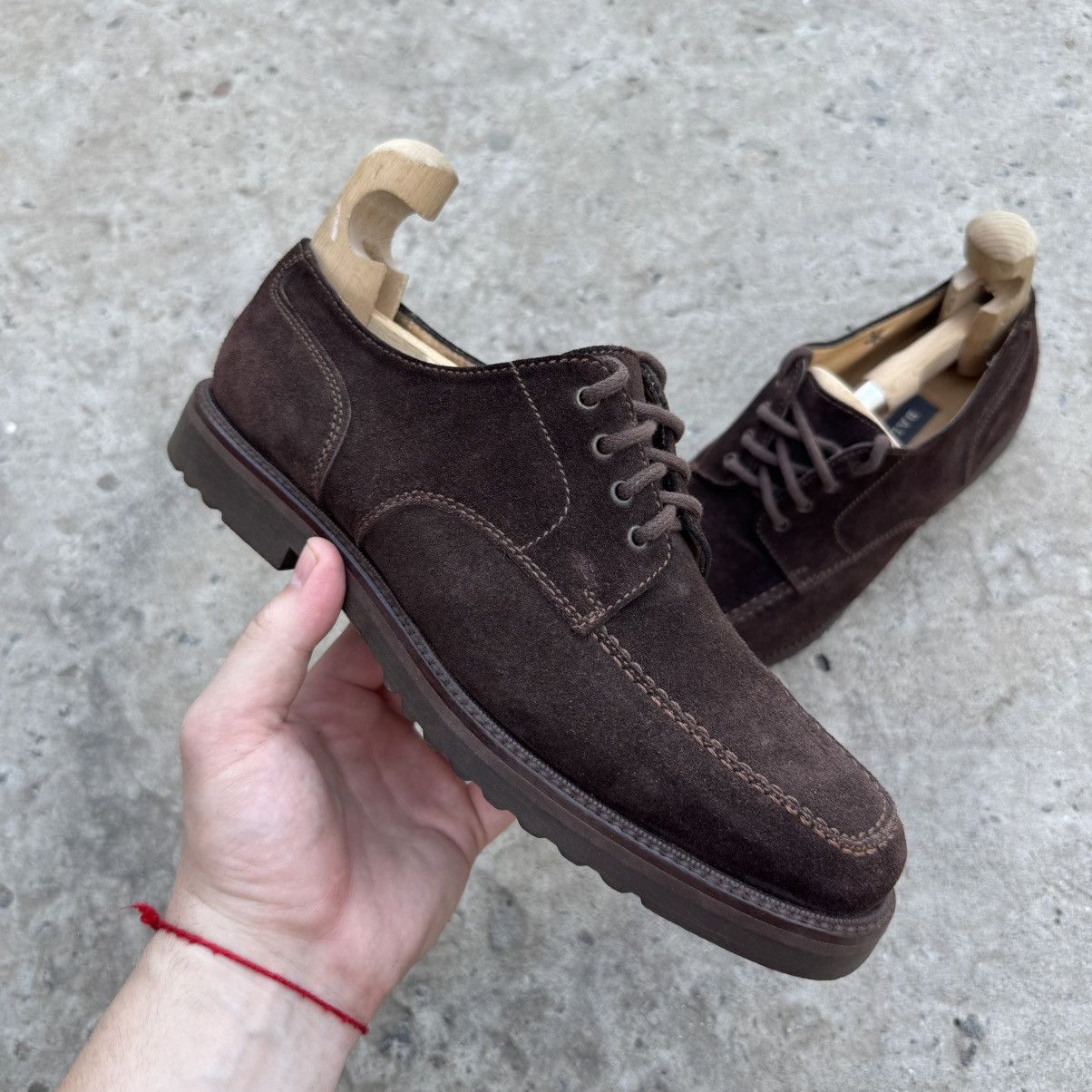 Luxury Bally Gerace Men’s Brown Suede Shoes Y2K Old Money