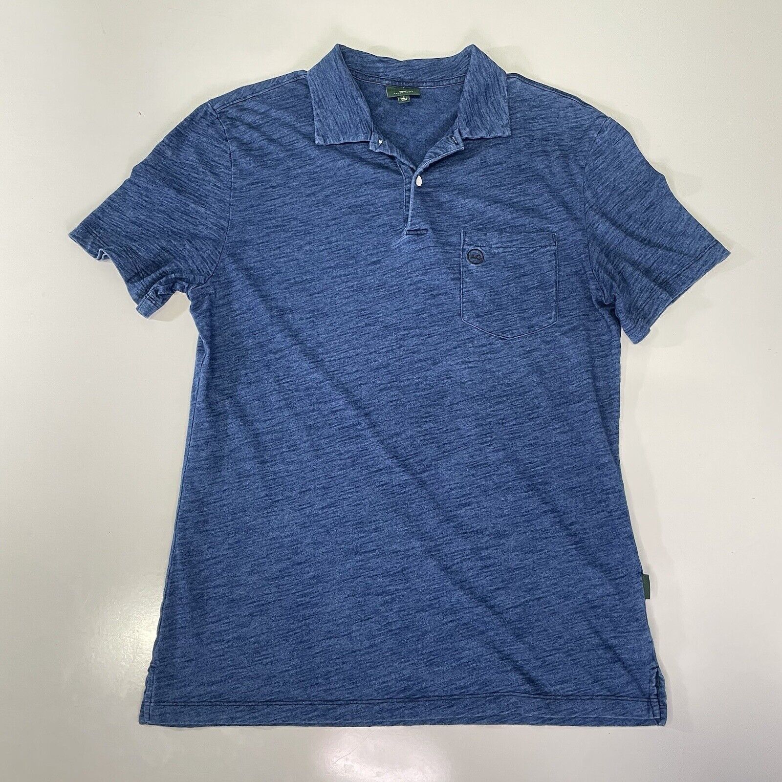 AG Adriano Goldschmied AG Adriano Goldschmied Premium Polo Shirt Blue Size S Size US S / EU 44-46 / 1 - 1 Thumbnail