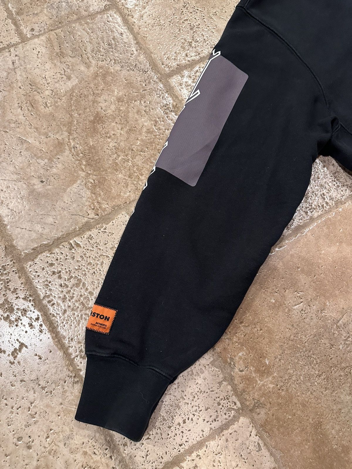 Heron Preston Heron Preston Logo Color Block Gothic Print Black Hoodie Size US M / EU 48-50 / 2 - 11 Thumbnail