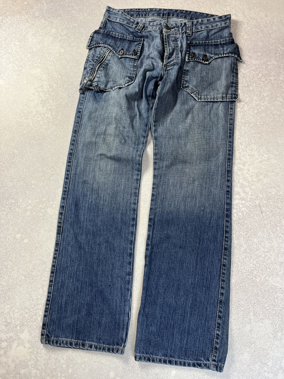 Diesel Vintage Diesel Jeans Washed Japanese Avant Garde Y2K Size US 34 / EU 50 - 1 Thumbnail