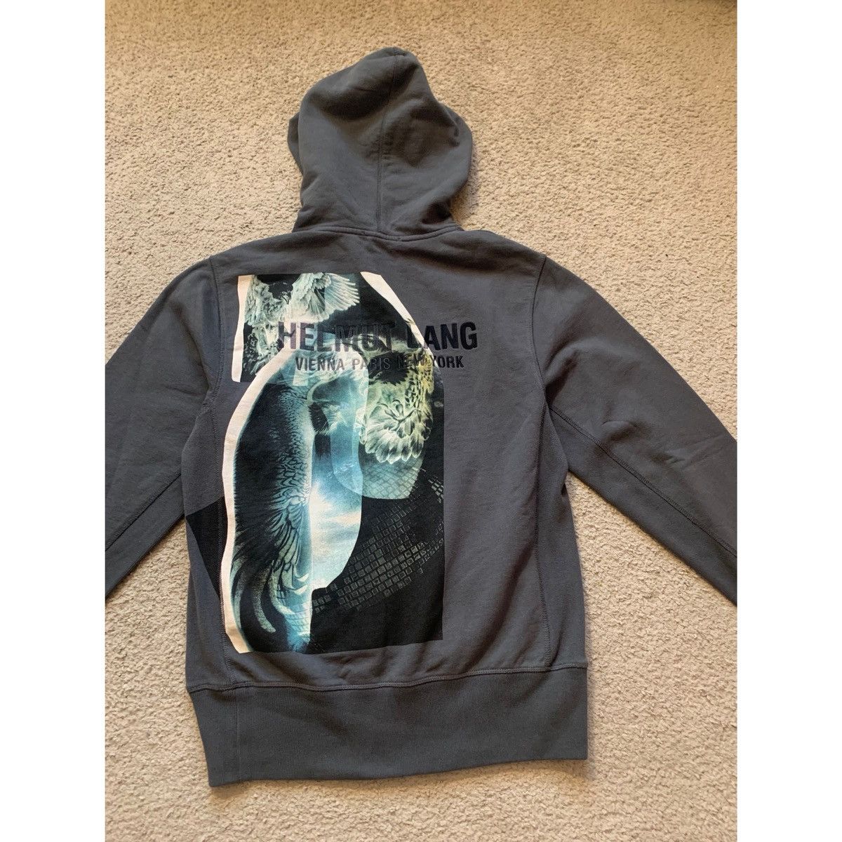 Helmut Lang HELMUT LANG EAGLE STANDARD HOODIE Size US M / EU 48-50 / 2 - 13 Thumbnail