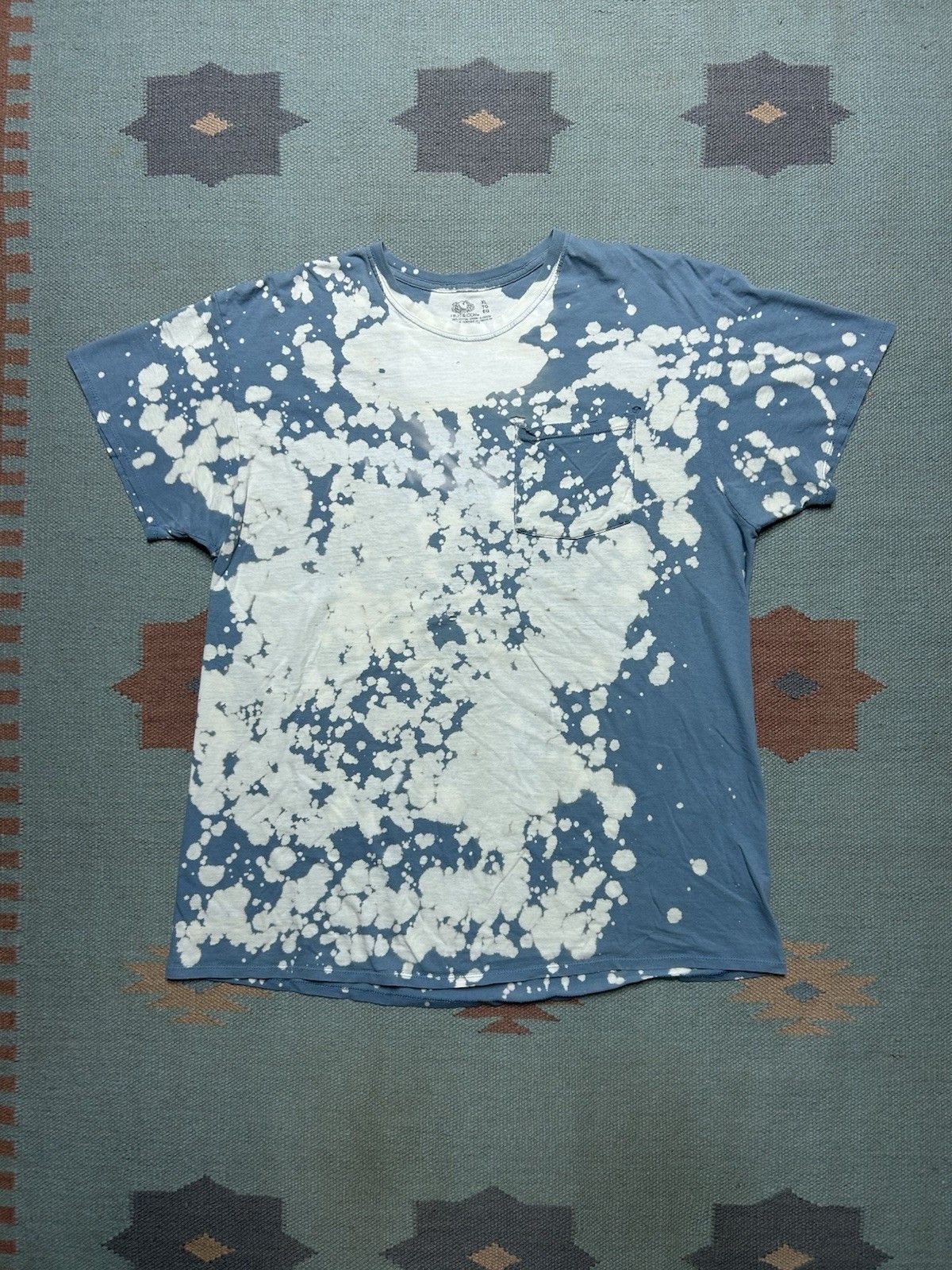 Fruit Of The Loom Fruit of loom pocket t shirt blank bleach tie dye cotton XL Size US XL / EU 56 / 4 - 1 Thumbnail
