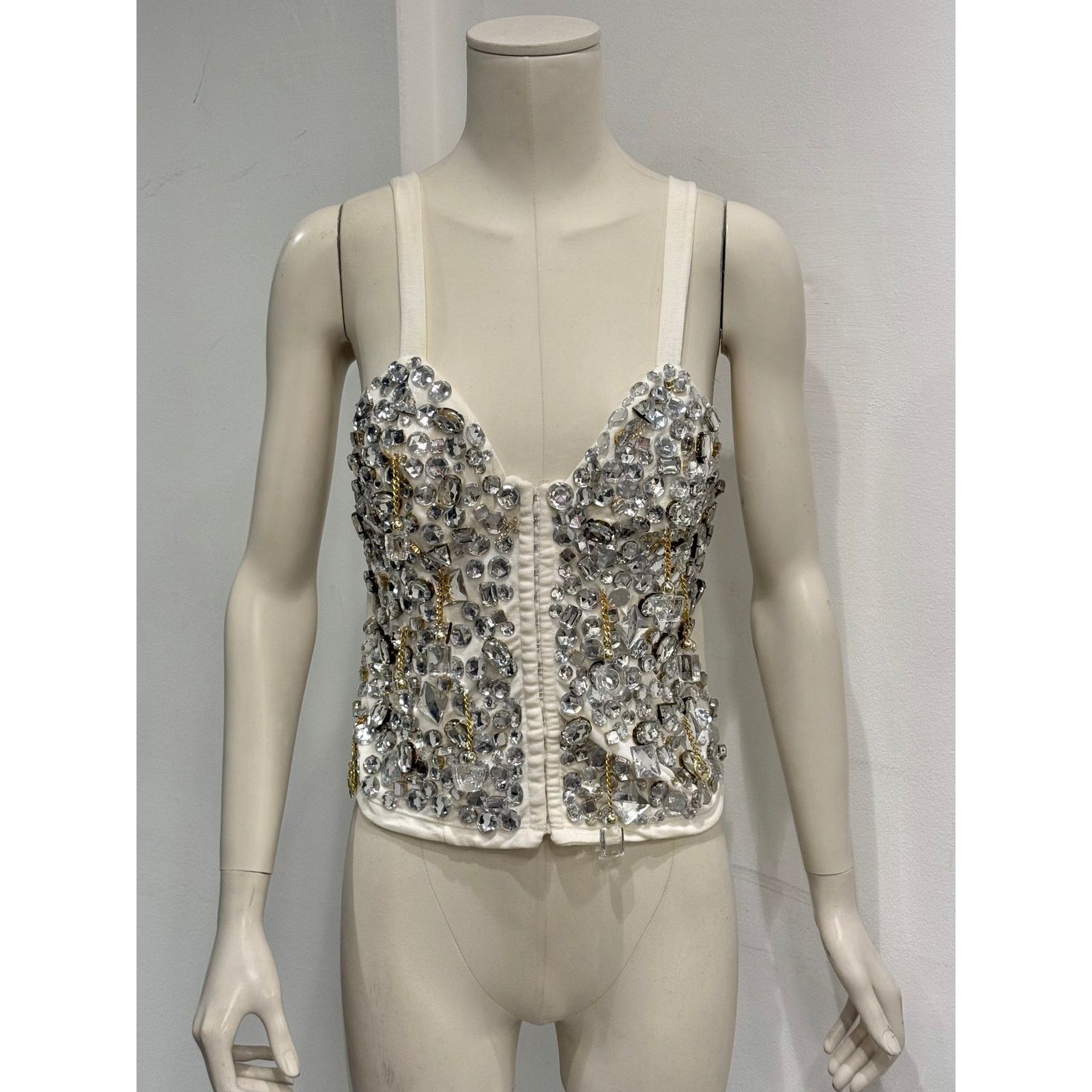 Dolce & Gabbana A/W1991 Dolce & Gabbana beaded crystal corset Size M / US 6-8 / IT 42-44 - 1 Thumbnail