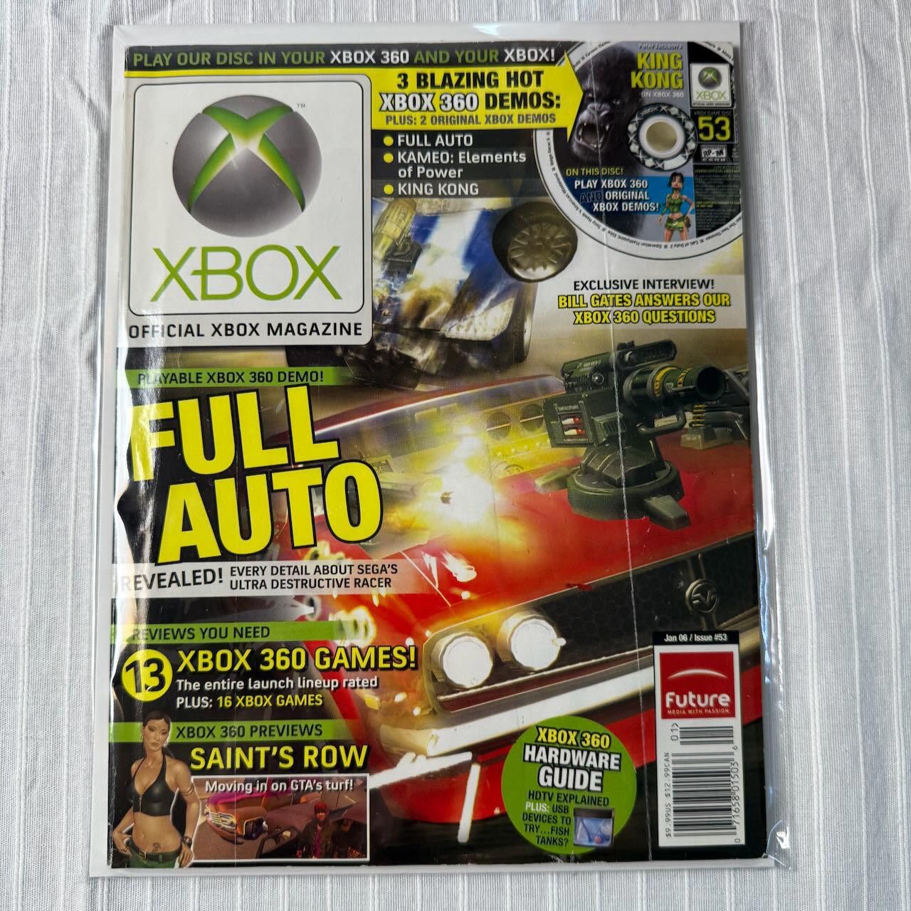 Other VTG XBOX Magazine #53 JAN 2006 Full Auto Demo No Disc Size ONE SIZE - 12 Thumbnail
