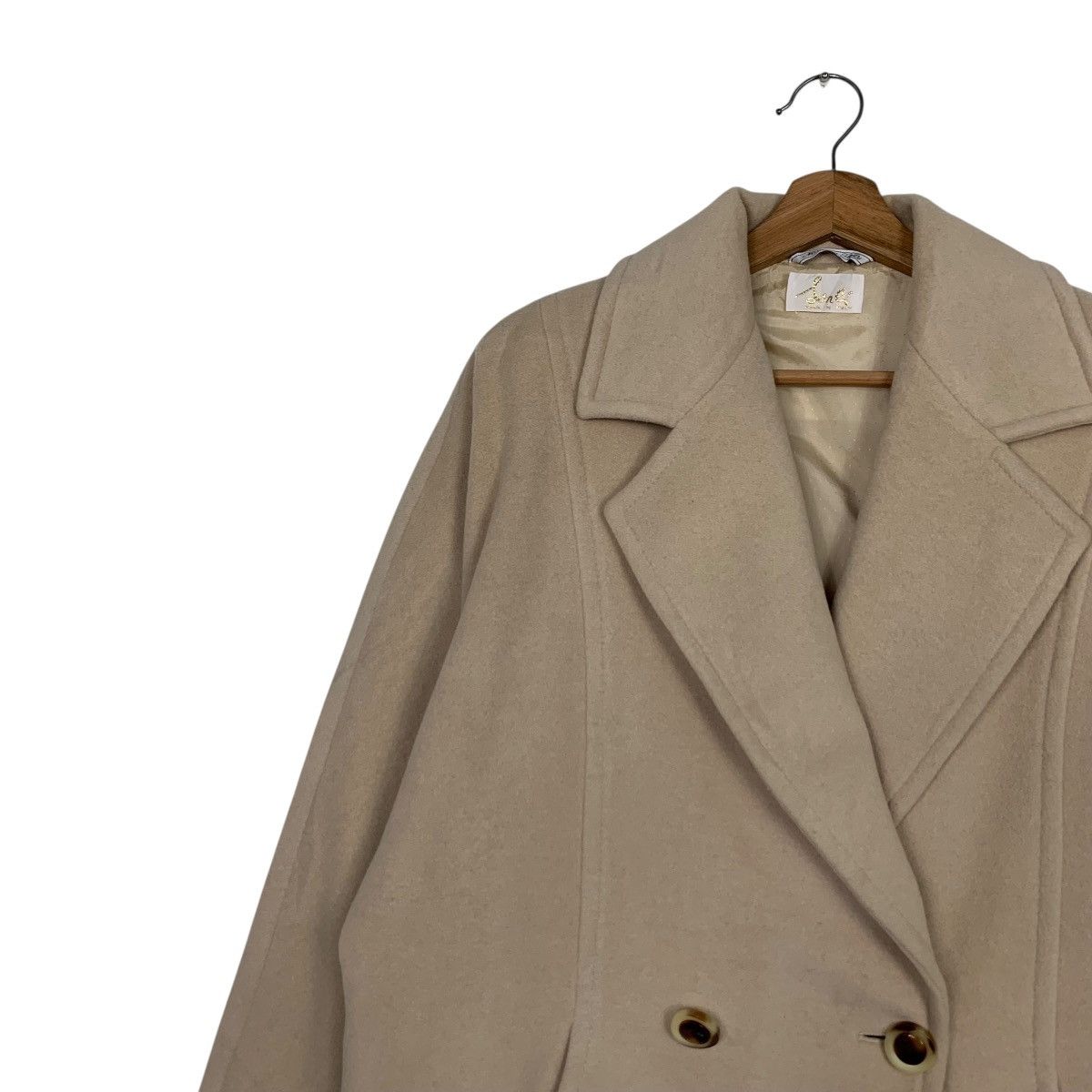 Other Vintage JENNI Double Breast Wool Blend Coat #2926-C132 Size L / US 10 / IT 46 - 6 Thumbnail