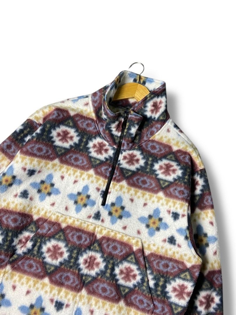 Japanese Brand Vintage Sun Body Half Zip Fleece Jacket (145) Size US M / EU 48-50 / 2 - 3 Thumbnail