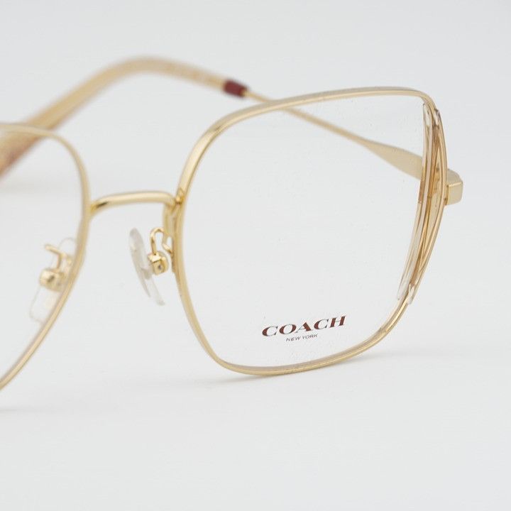 Coach Coach HC5165D 9441 Eyeglasses Gold 53mm Square Frame Size ONE SIZE - 7 Thumbnail