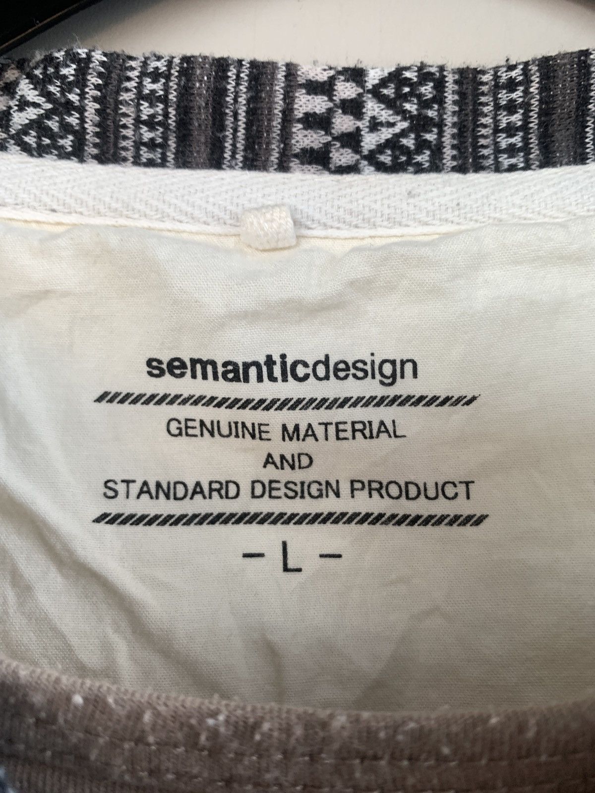If Six Was Nine × Japanese Brand × semanticdesign SEMANTIC DESIGN LONG SLEEVE Size US M / EU 48-50 / 2 - 6 Thumbnail
