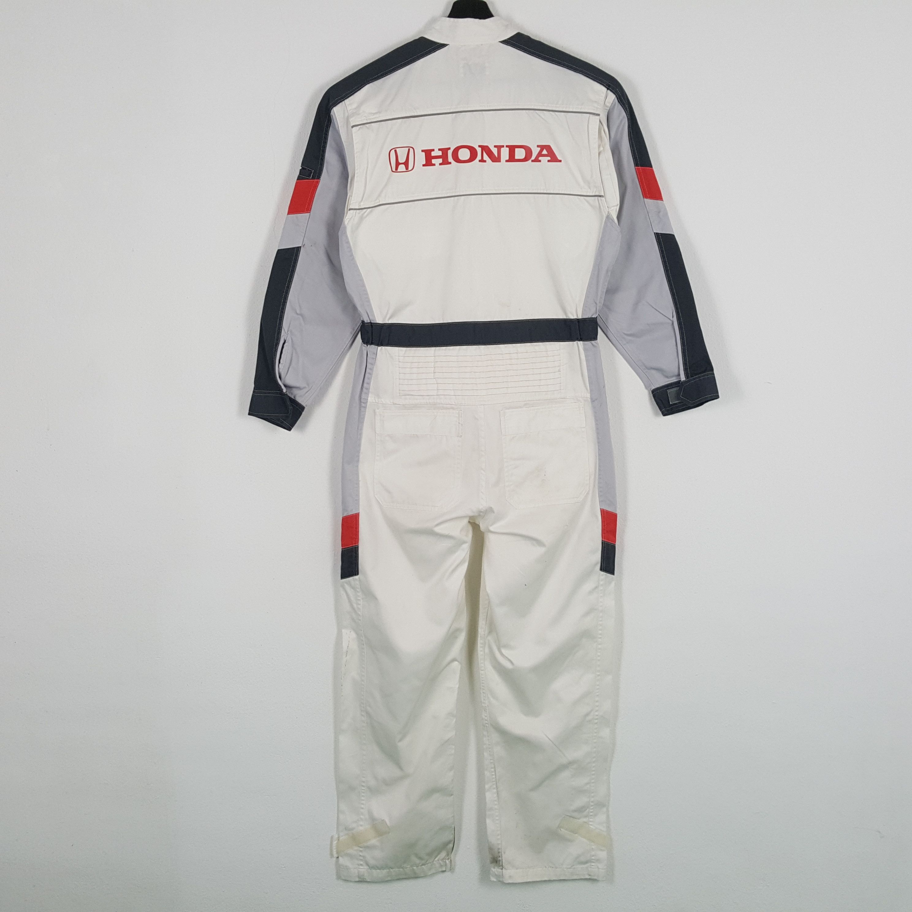 HONDA Japanese Motorsports Racing Crew Style Coverall Jacket