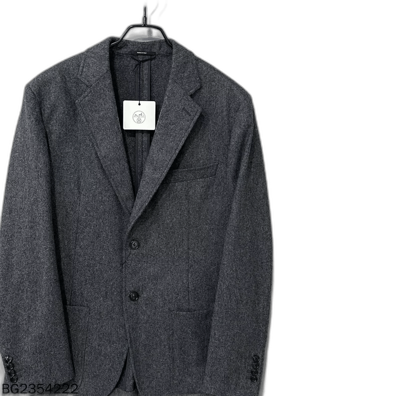 Hermes HERMES Pure Wool Lapel Blazer Size XXL / US 16-18 / IT 52-54 - 1 Thumbnail