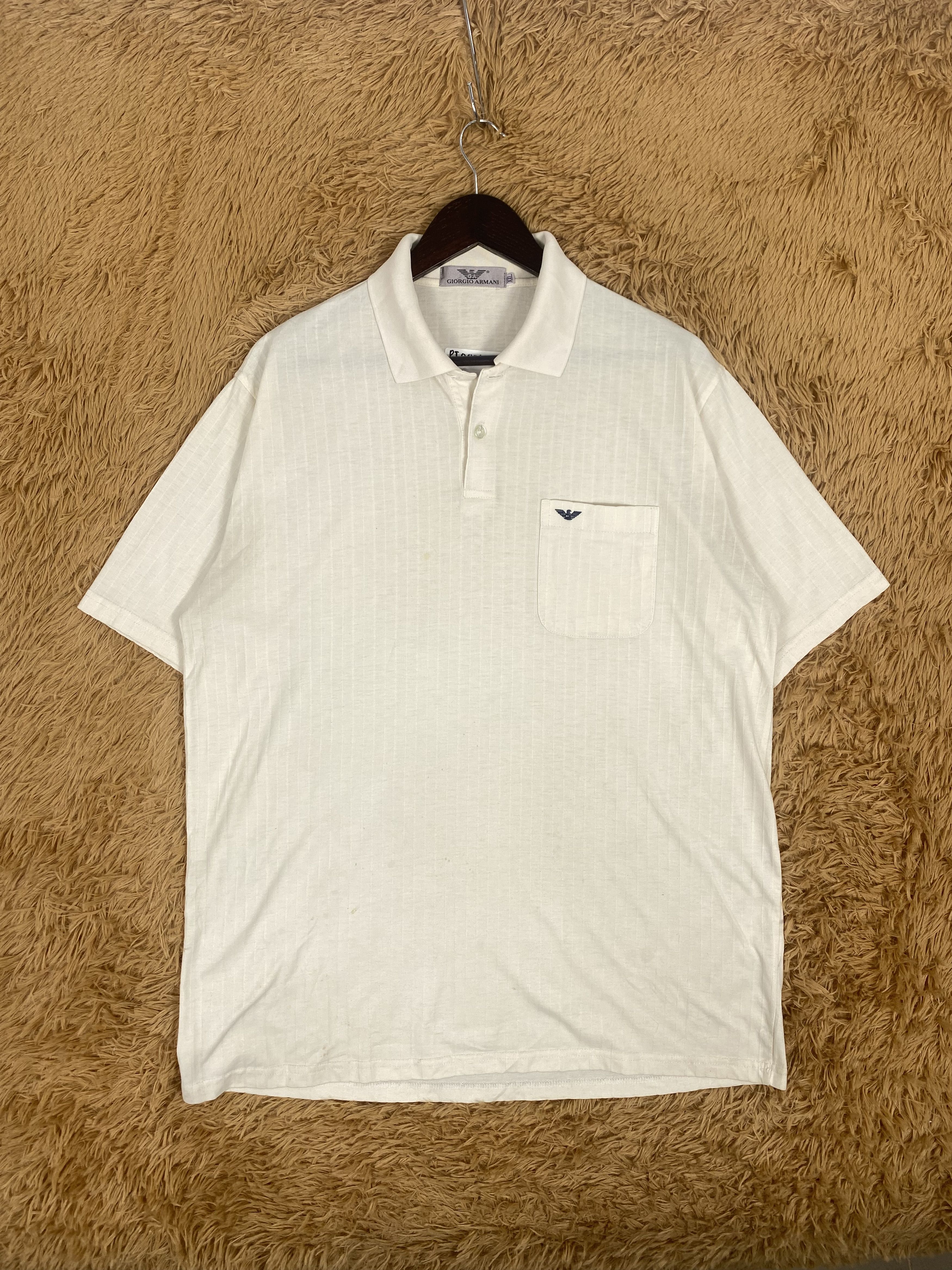 Giorgio Armani × Vintage Vintage Giorgio Armani Polo Shirts PT0001 Size US XL / EU 56 / 4 - 1 Thumbnail