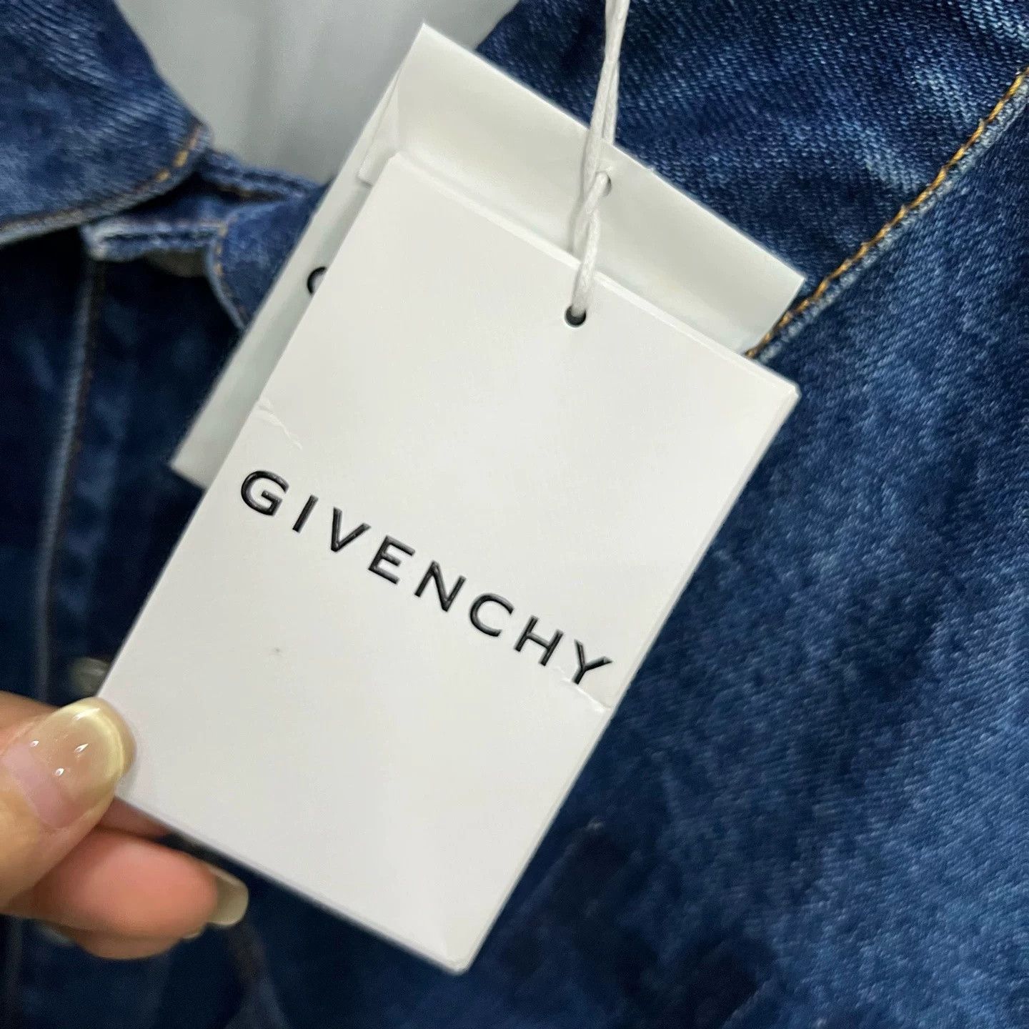 Givenchy Givenchy Blue Logo Frayed Denim Vest XXL Size US XXL / EU 58 / 5 - 6 Thumbnail
